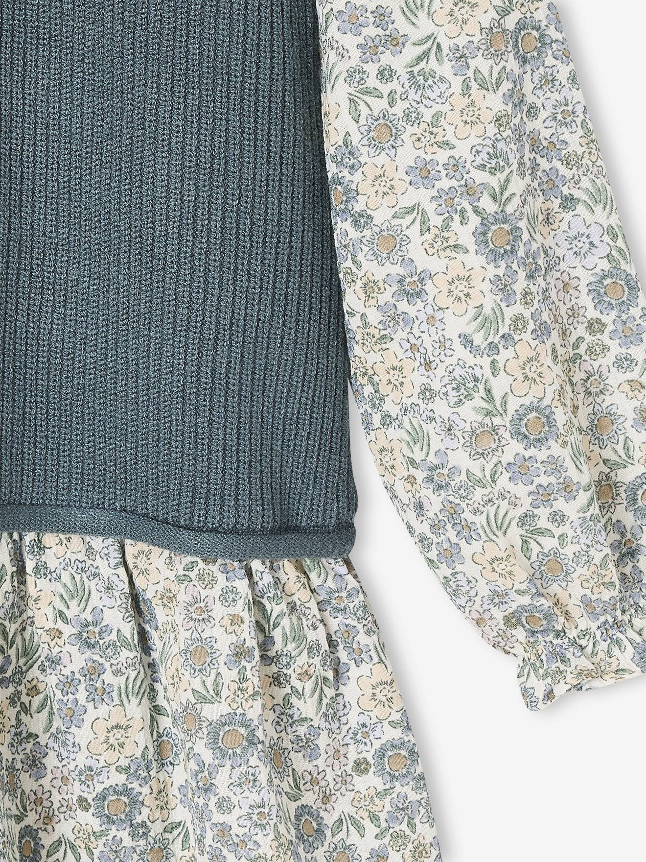 Thumbnail - Mädchen Kleid mit 2-in-1-Effekt n
