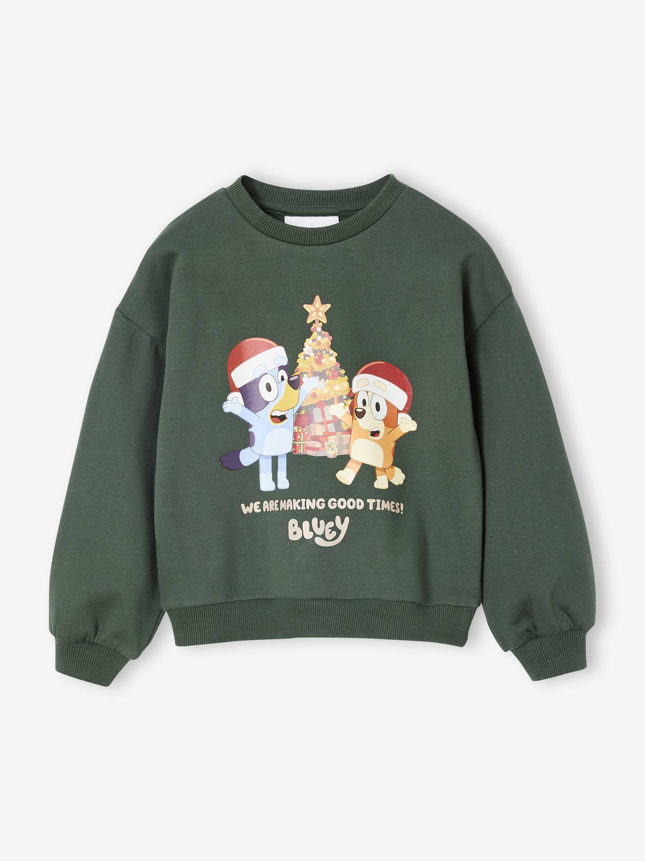 Weihnachts-Sweatshirt Kinder Der Welpe Bluey n