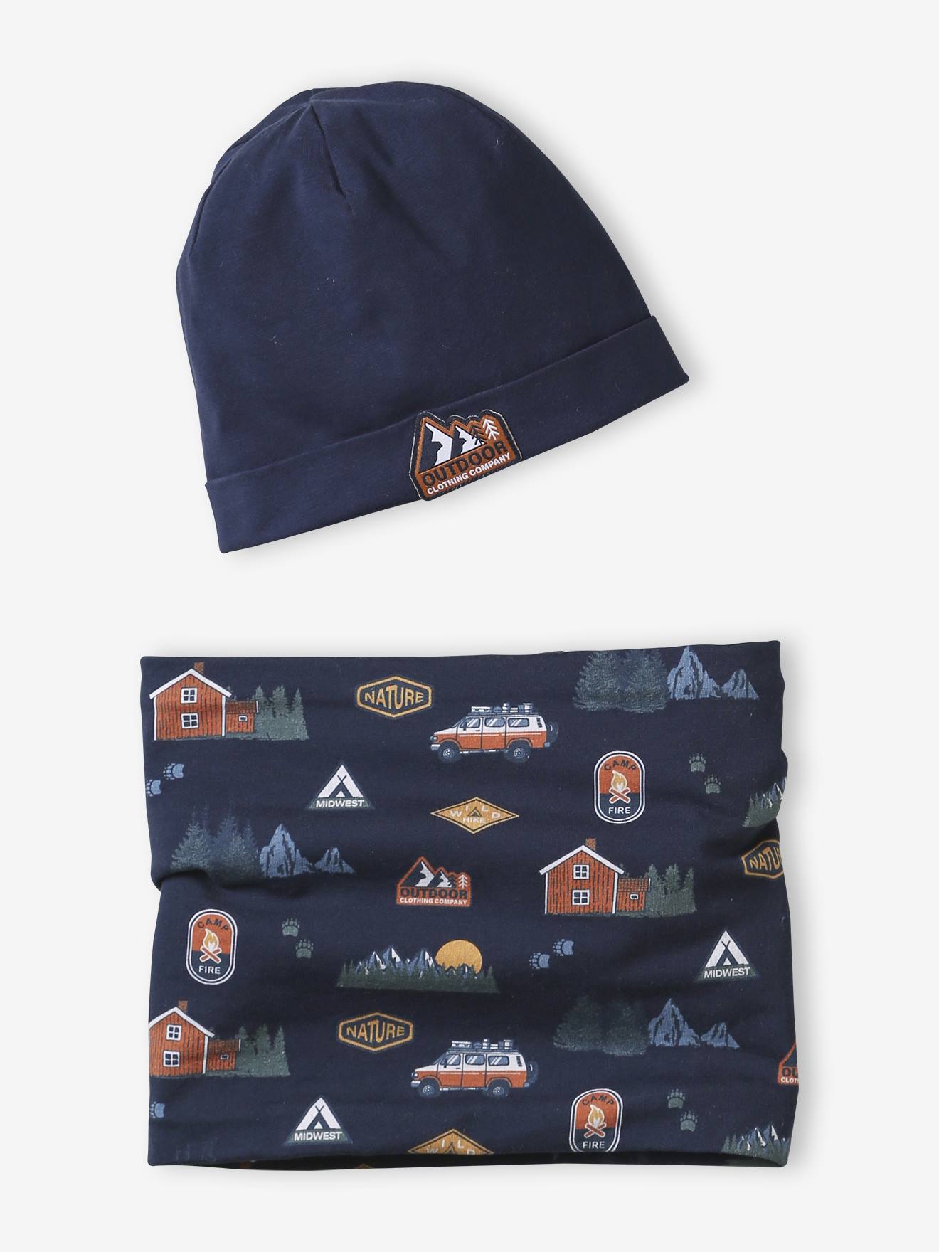 Set aus Mütze und Schlauchschal für Jungen