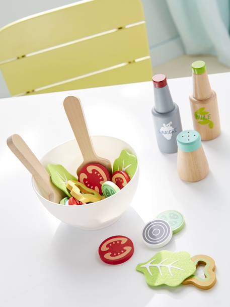 Salat-Set für die Spielküche, Holz FSC - mehrfarbig - 2
