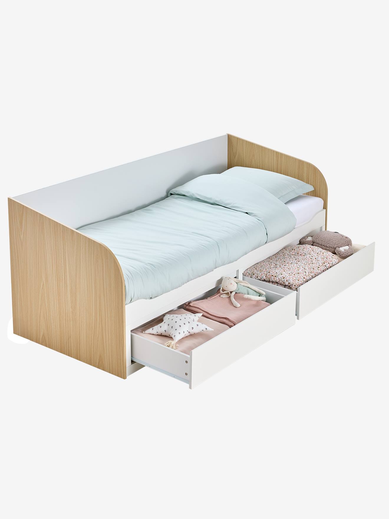 Thumbnail - Ausziehbares Kinderbett YEL mit Schubladen