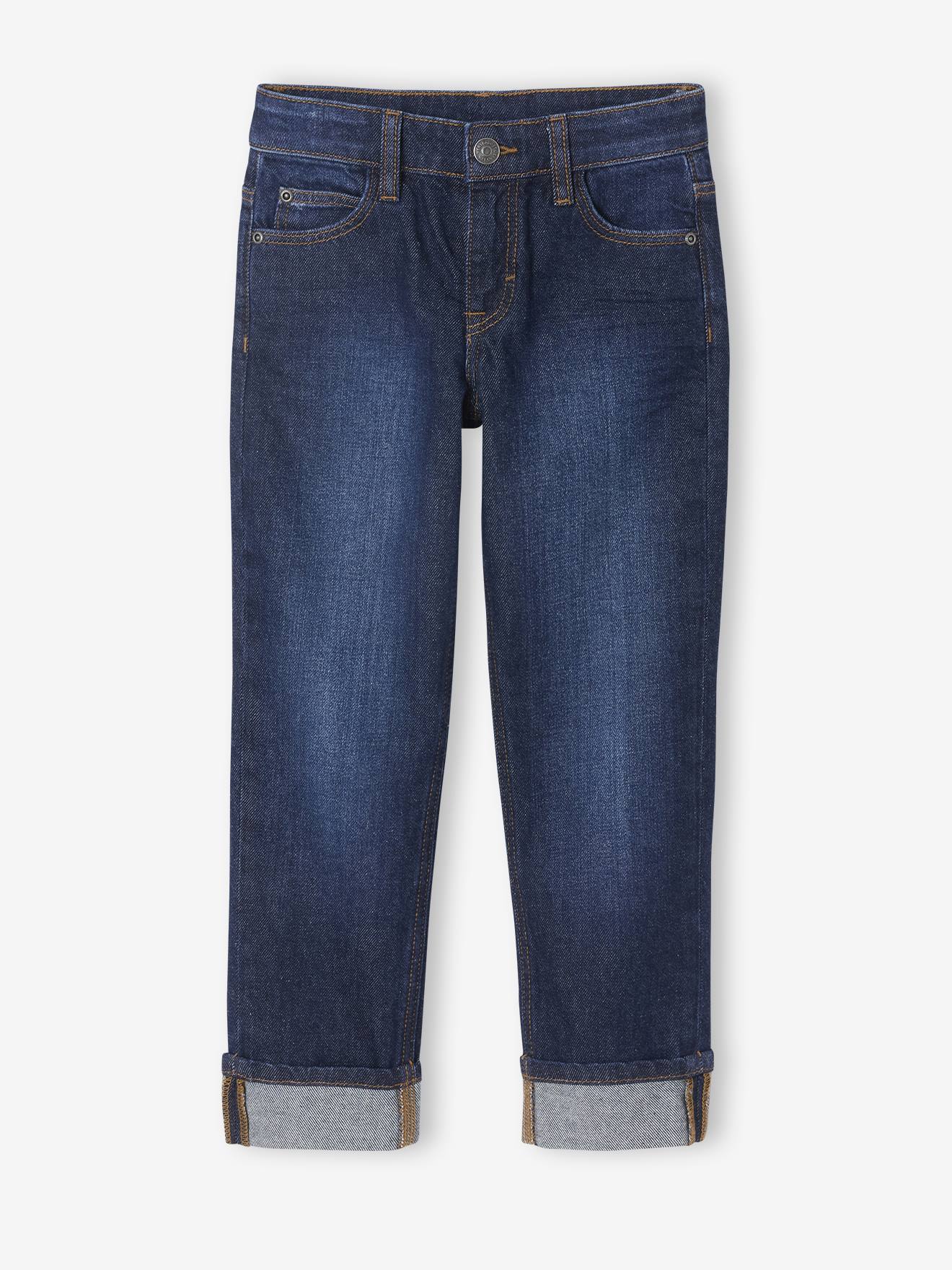 Thumbnail - Gerade Jungen Jeans mit Beinaufschlag