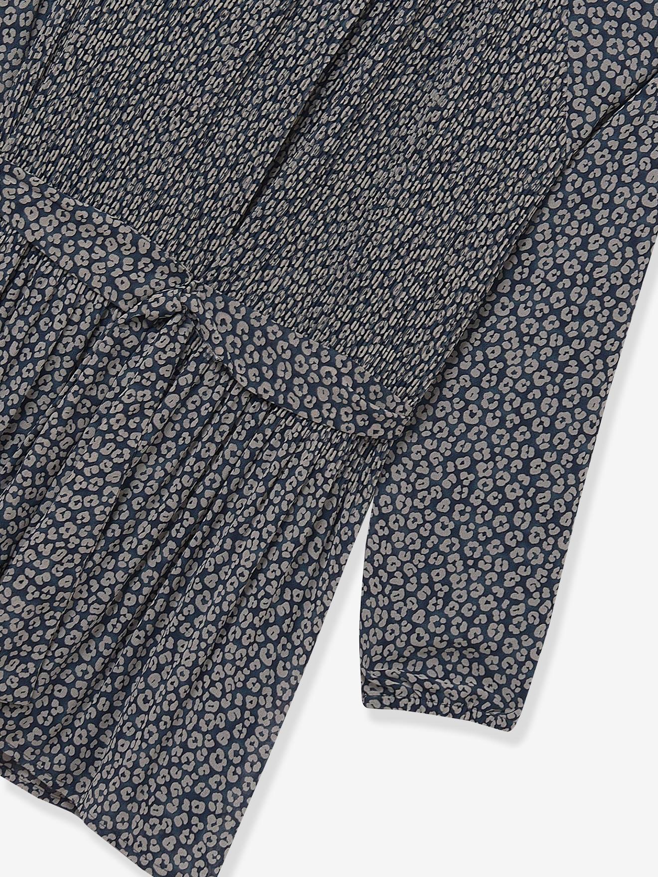 Thumbnail - Mädchen Plisseekleid mit Leo-Muster Mayoral