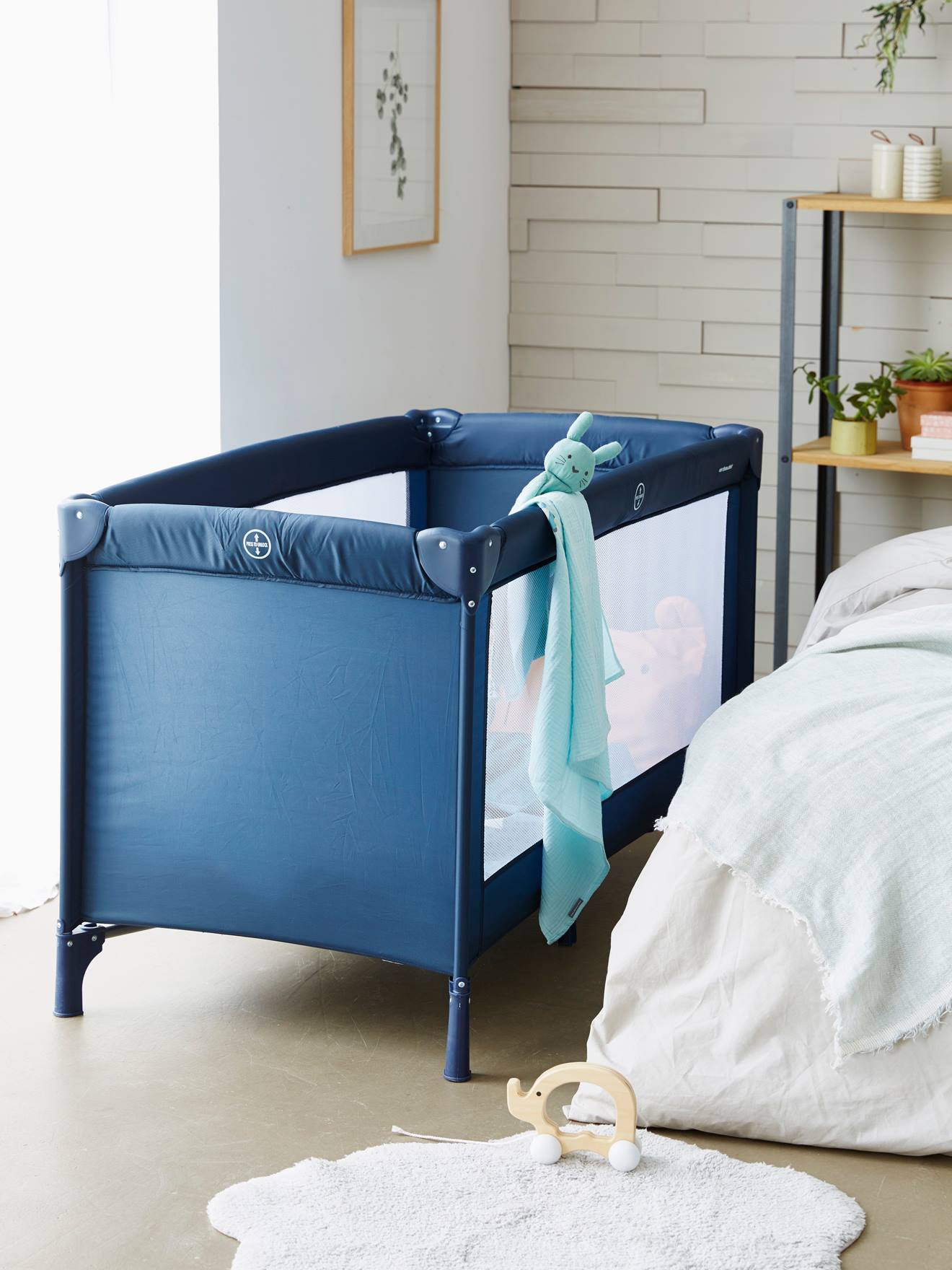 Baby Reisebett FIRST'BED BASIC blau von vertbaudet