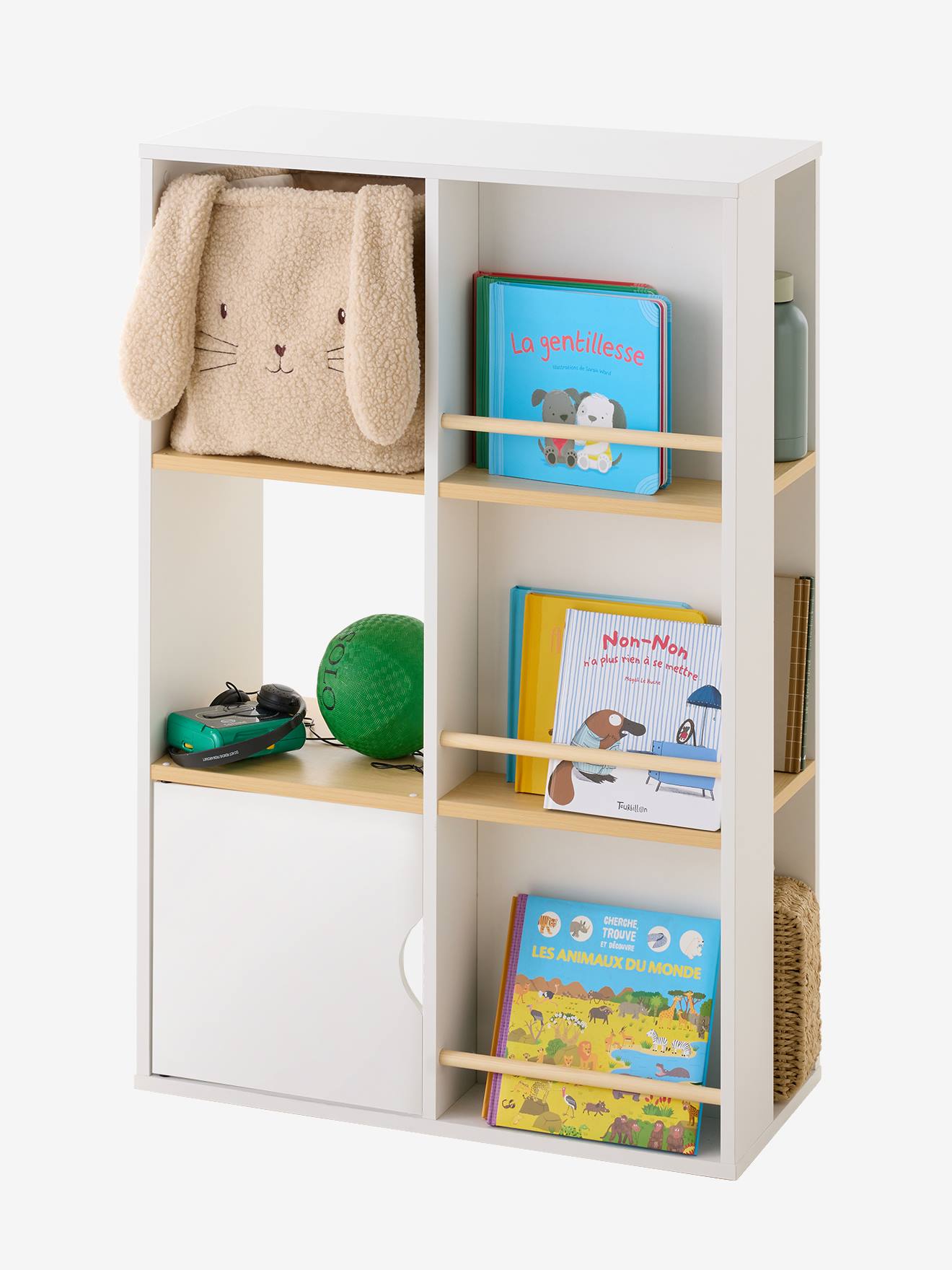 Thumbnail - Regal mit Fächern und Bücherablage für Kinder