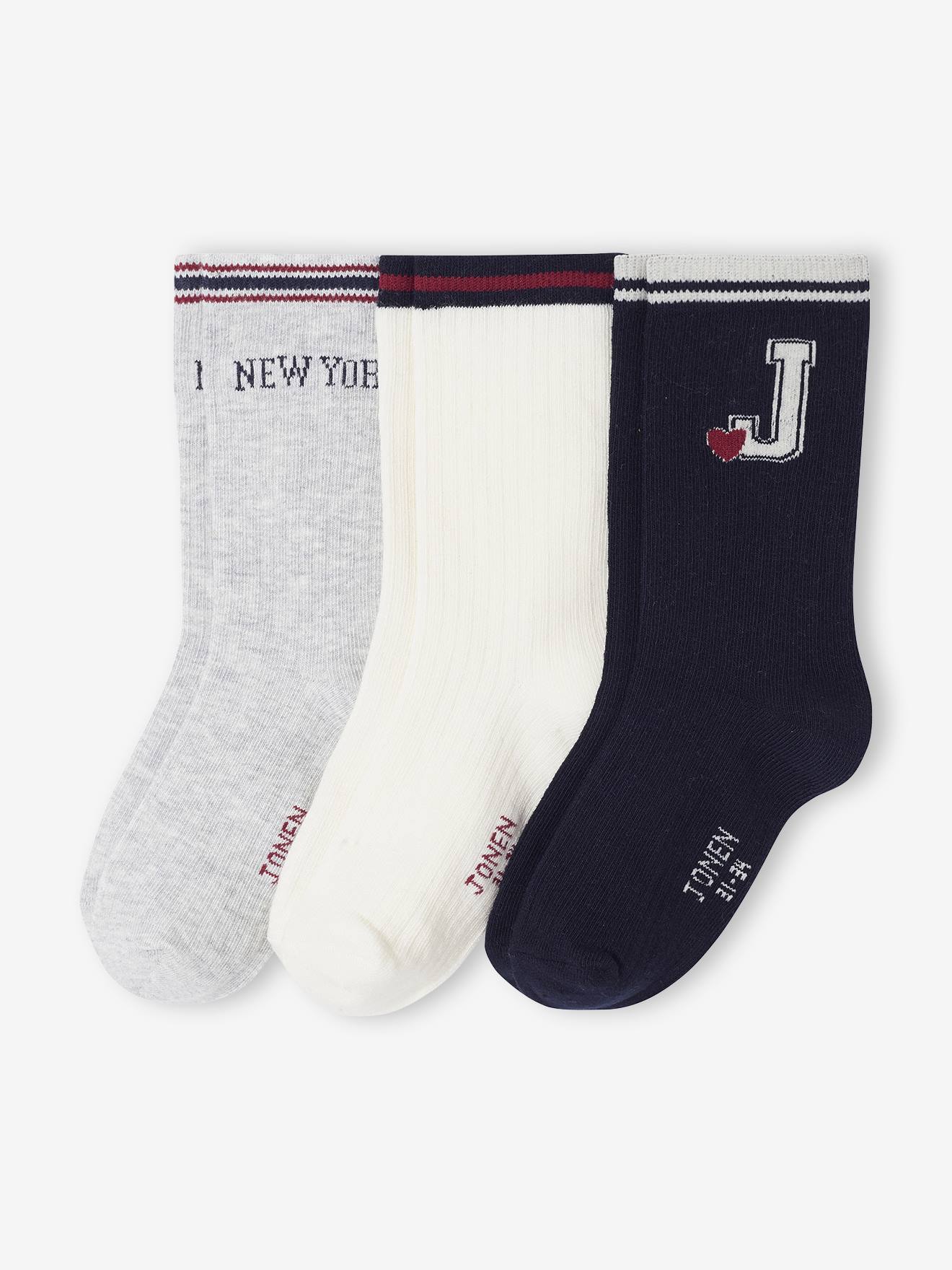 3er-Pack Kinder Socken im College-Stil JONEN