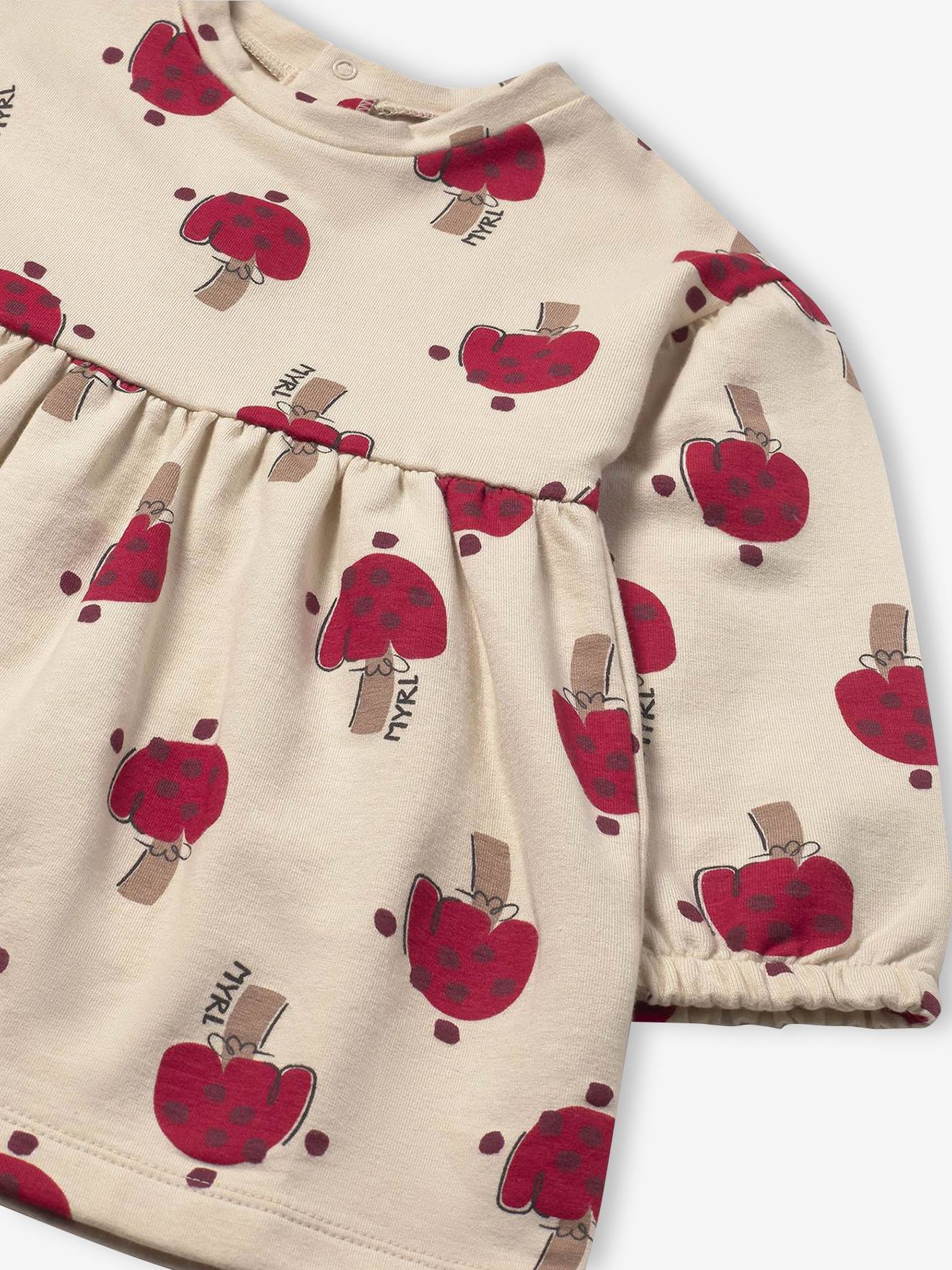 Thumbnail - Mädchen Baby Sweatkleid mit Pilzmuster Mayoral