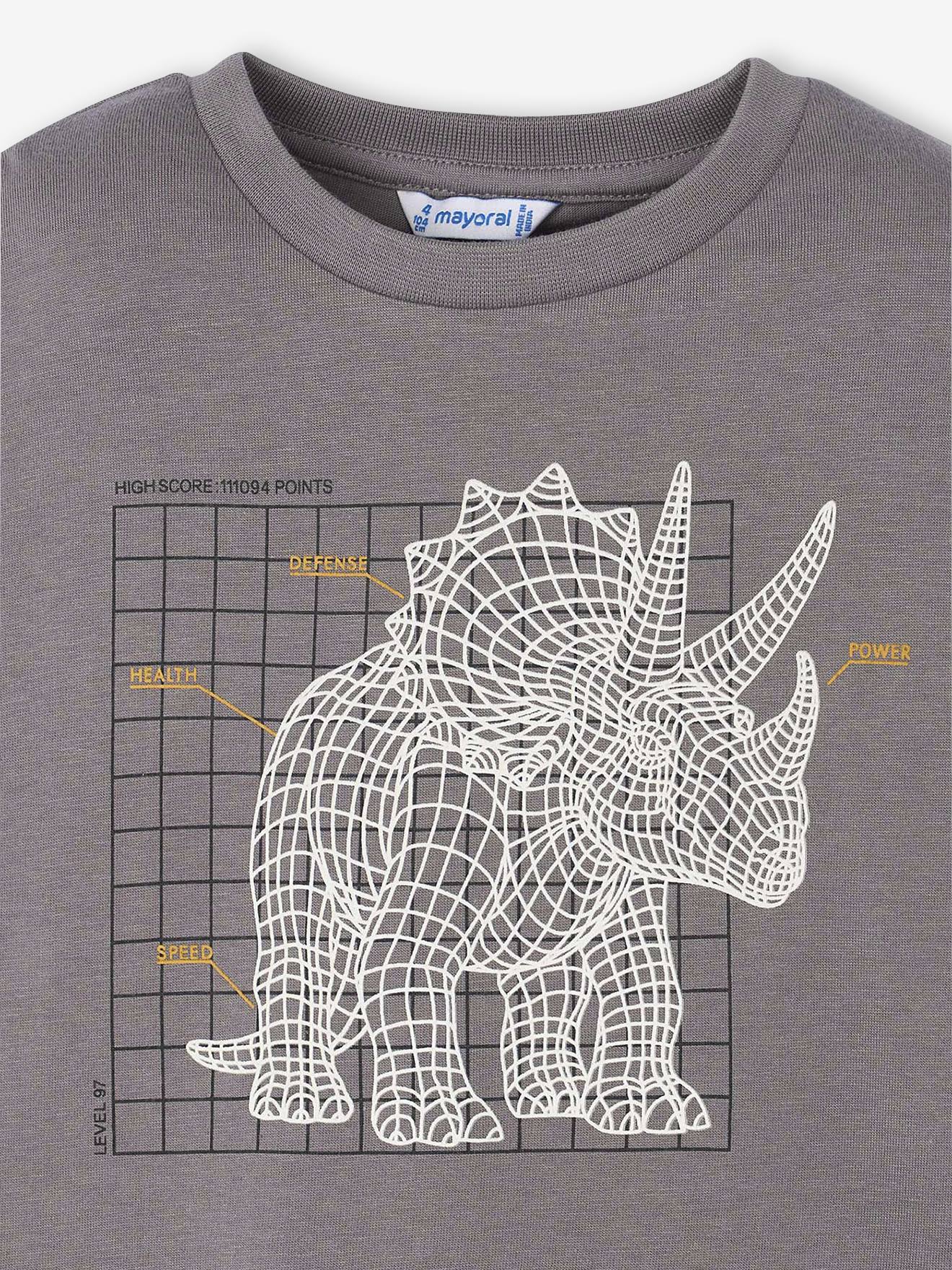 Thumbnail - Jungen Dino-Shirt mit Leuchtprint Mayoral