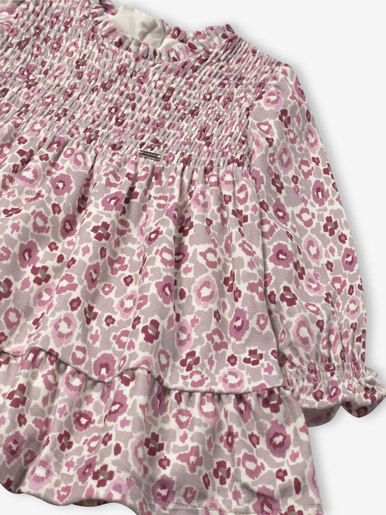 Thumbnail - Gemustertes Mädchen Baby Kleid Mayoral