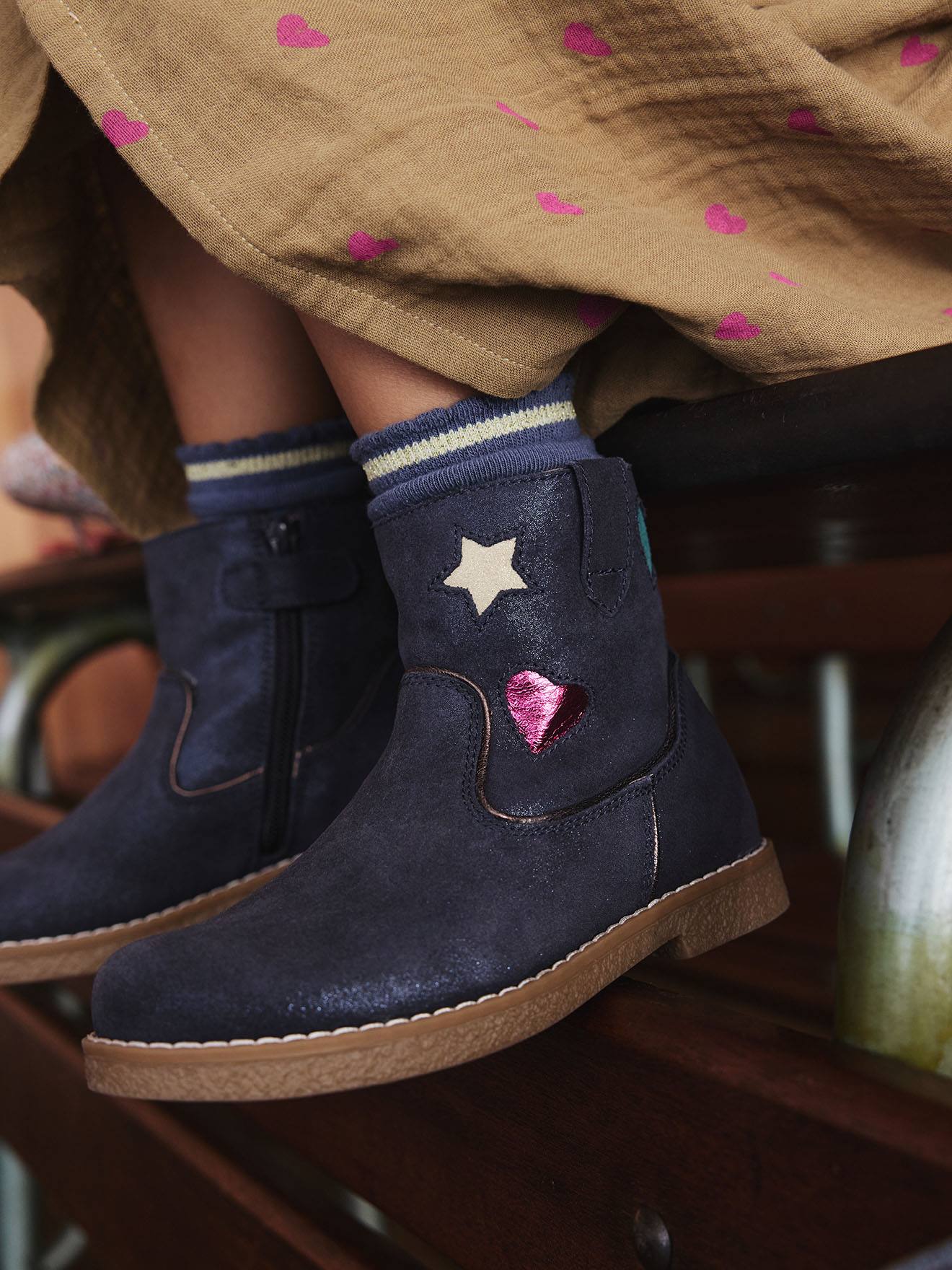 Mädchen Boots mit Anziehtrick