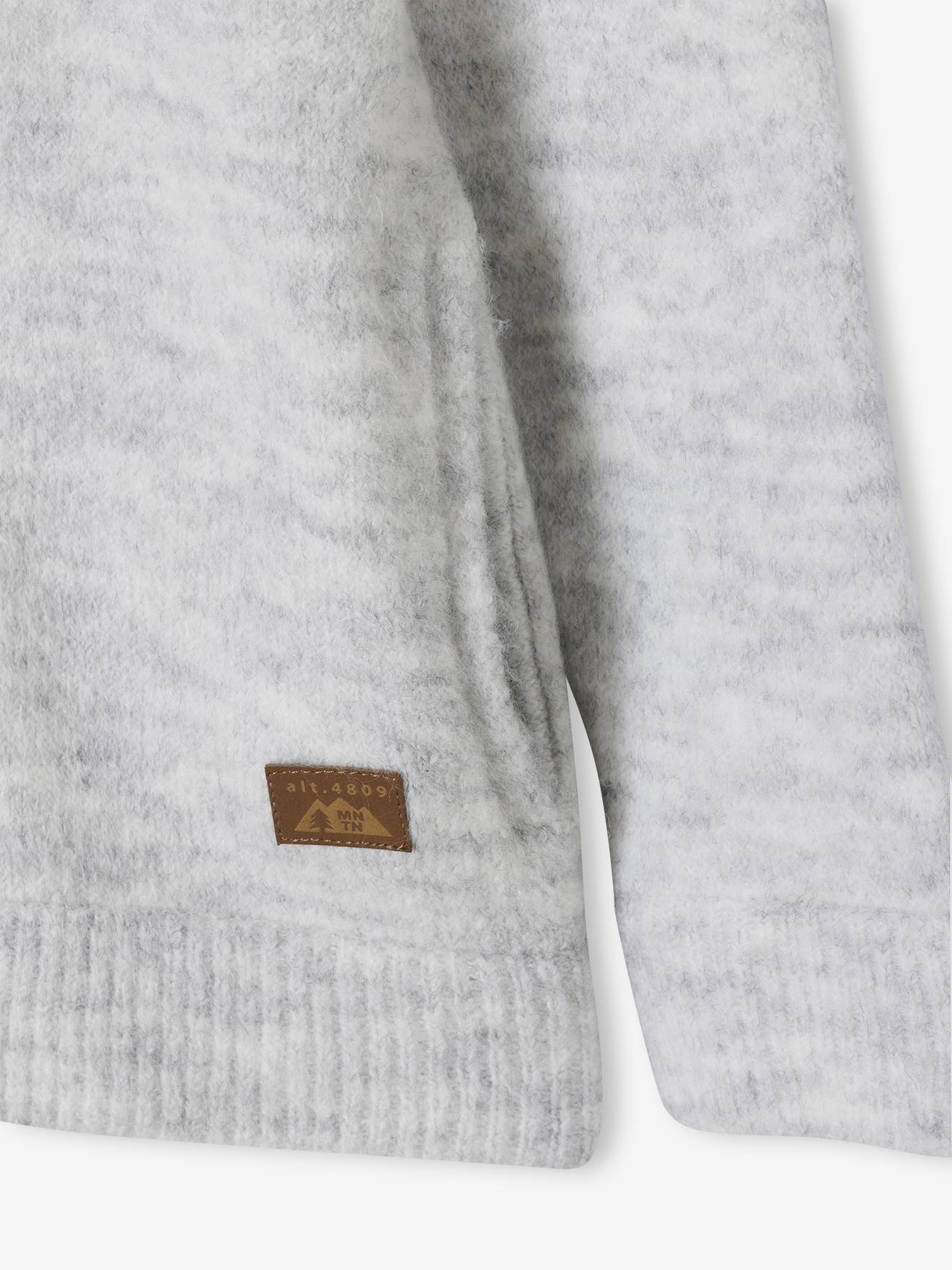 Thumbnail - Jungen Strickjacke mit Kapuze