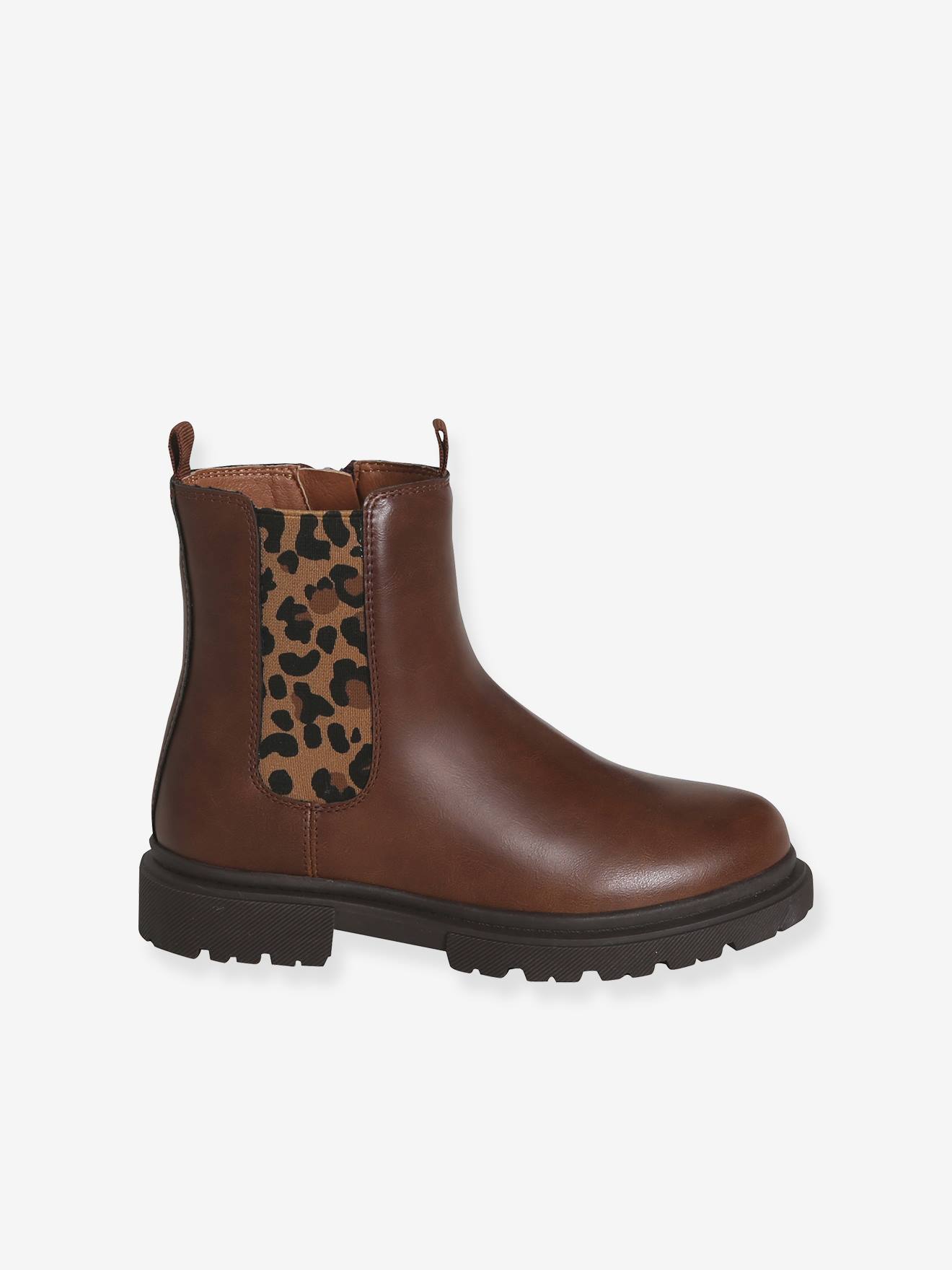 Thumbnail - Mädchen Lack-Boots mit Reißverschluss und Gummizug