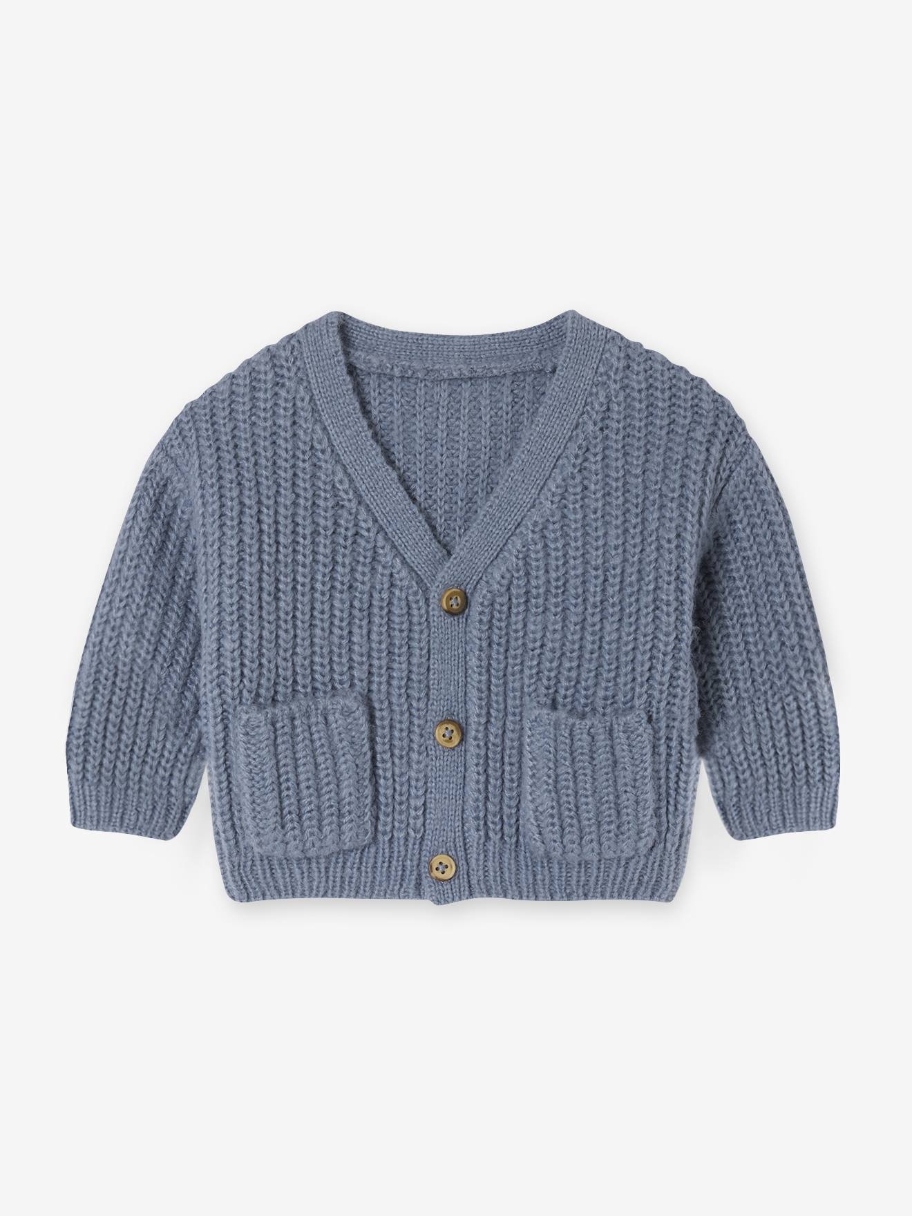 Baby Strickjacke mit V-Ausschnitt