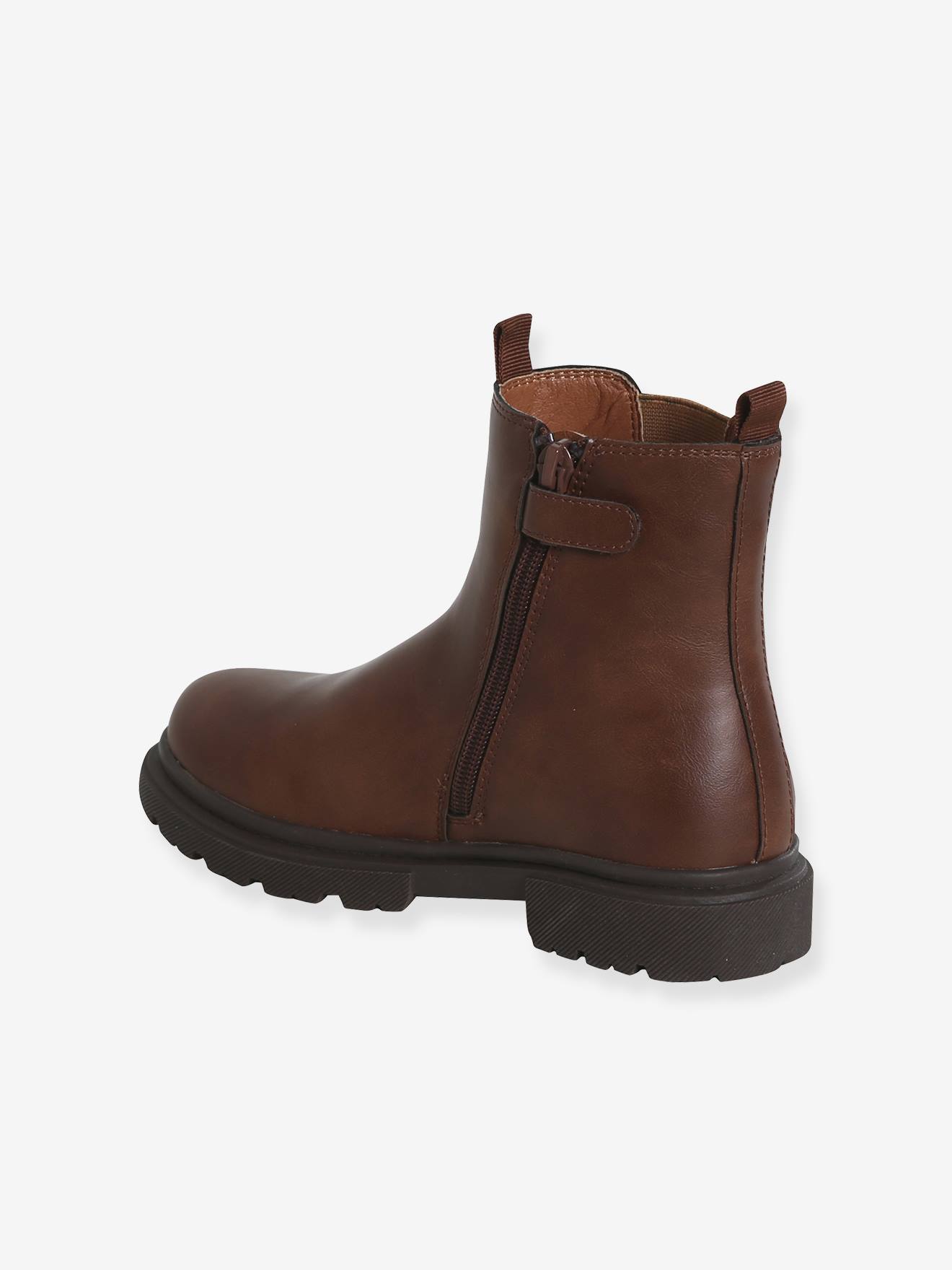 Thumbnail - Mädchen Lack-Boots mit Reißverschluss und Gummizug