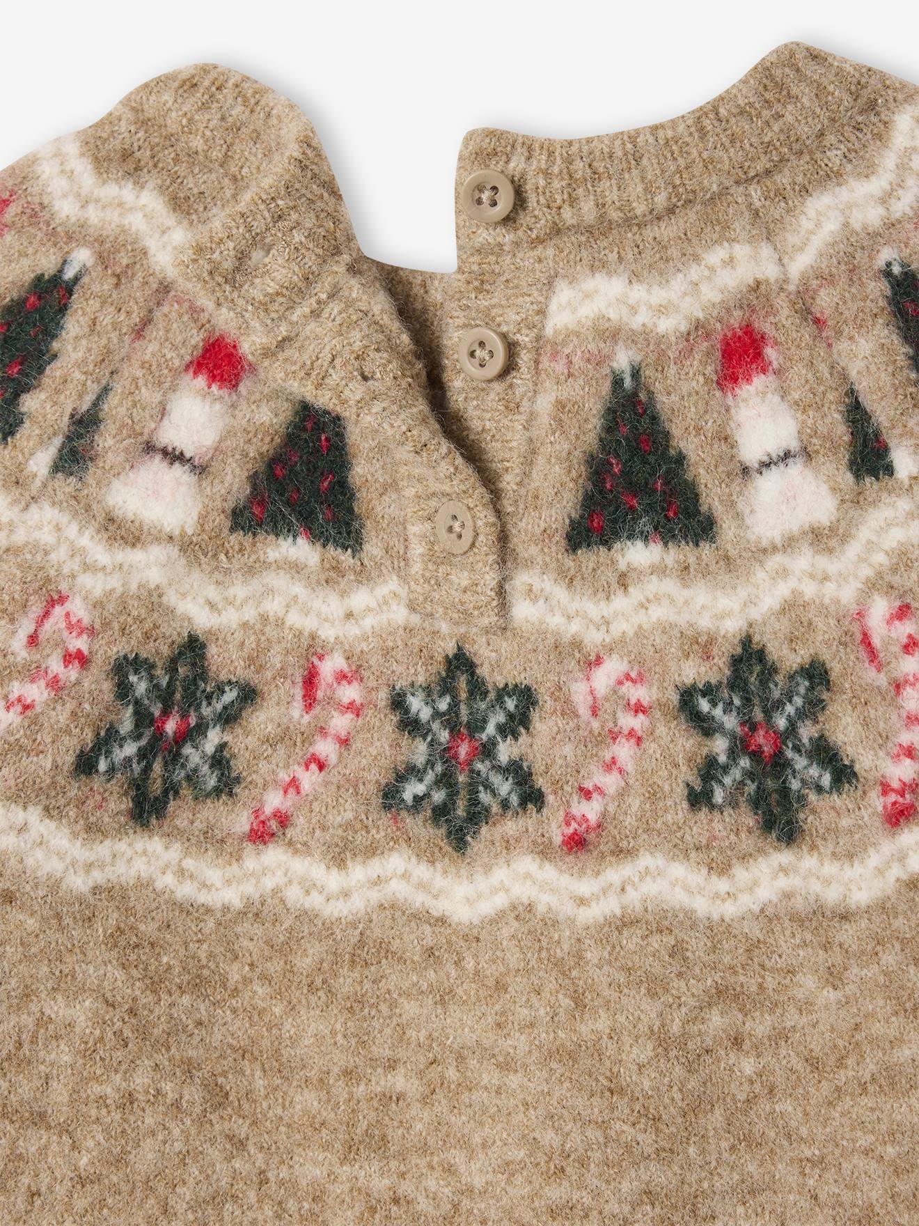 Thumbnail - Baby Jacquard-Pullover mit Weihnachtsmotiv