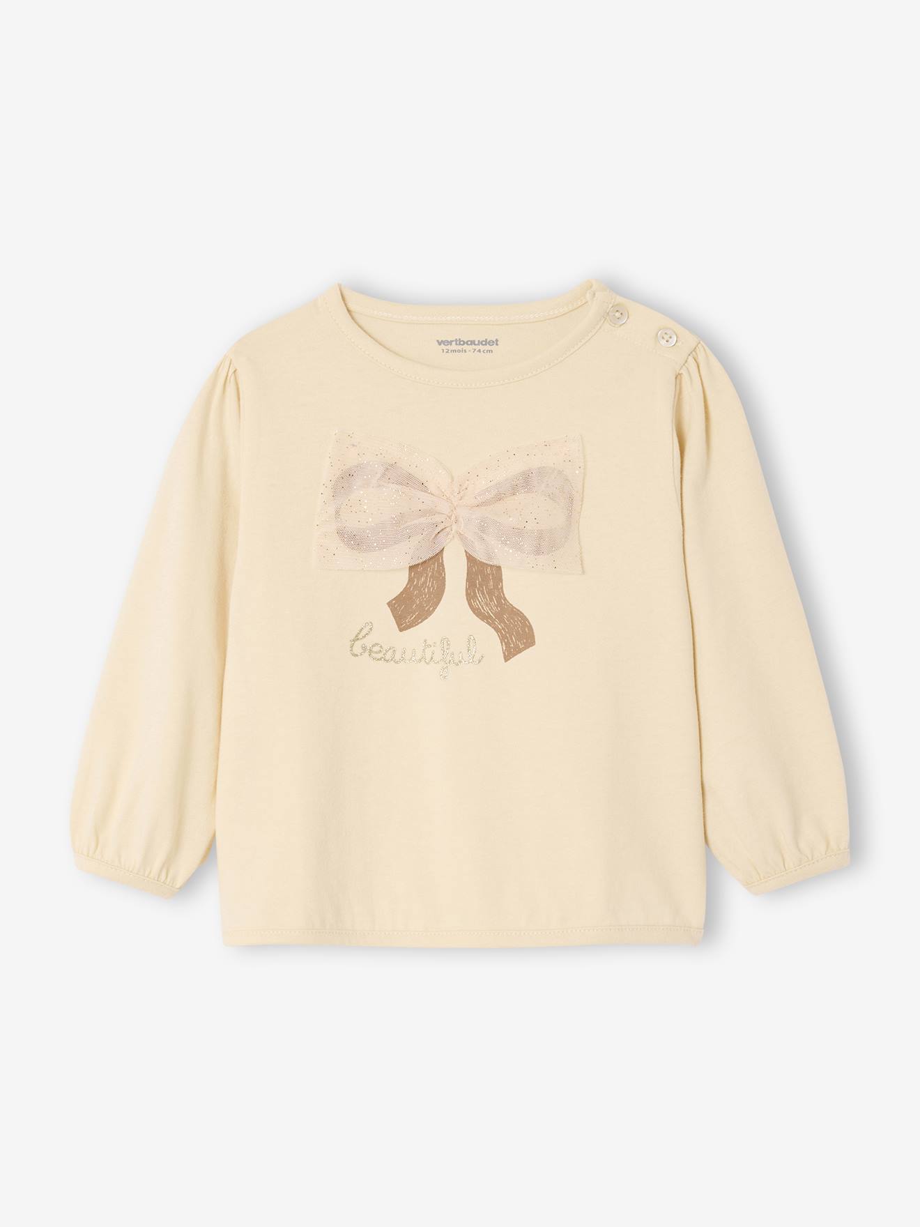 Baby Langarmshirt mit Tüll-Schleife