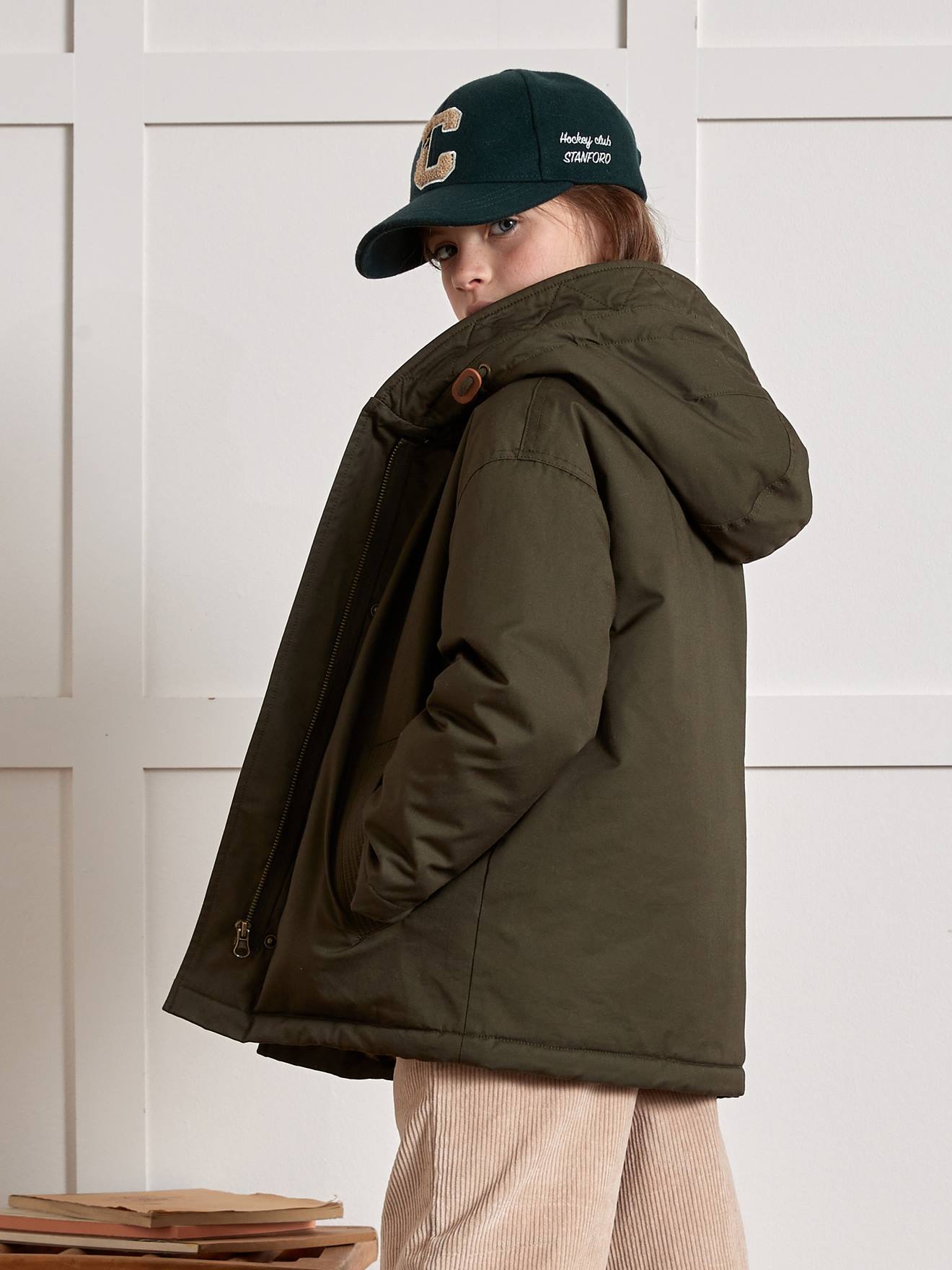 Thumbnail - Kurzparka Mädchen mit Leopardenfellimitat-Futter CYRILLUS