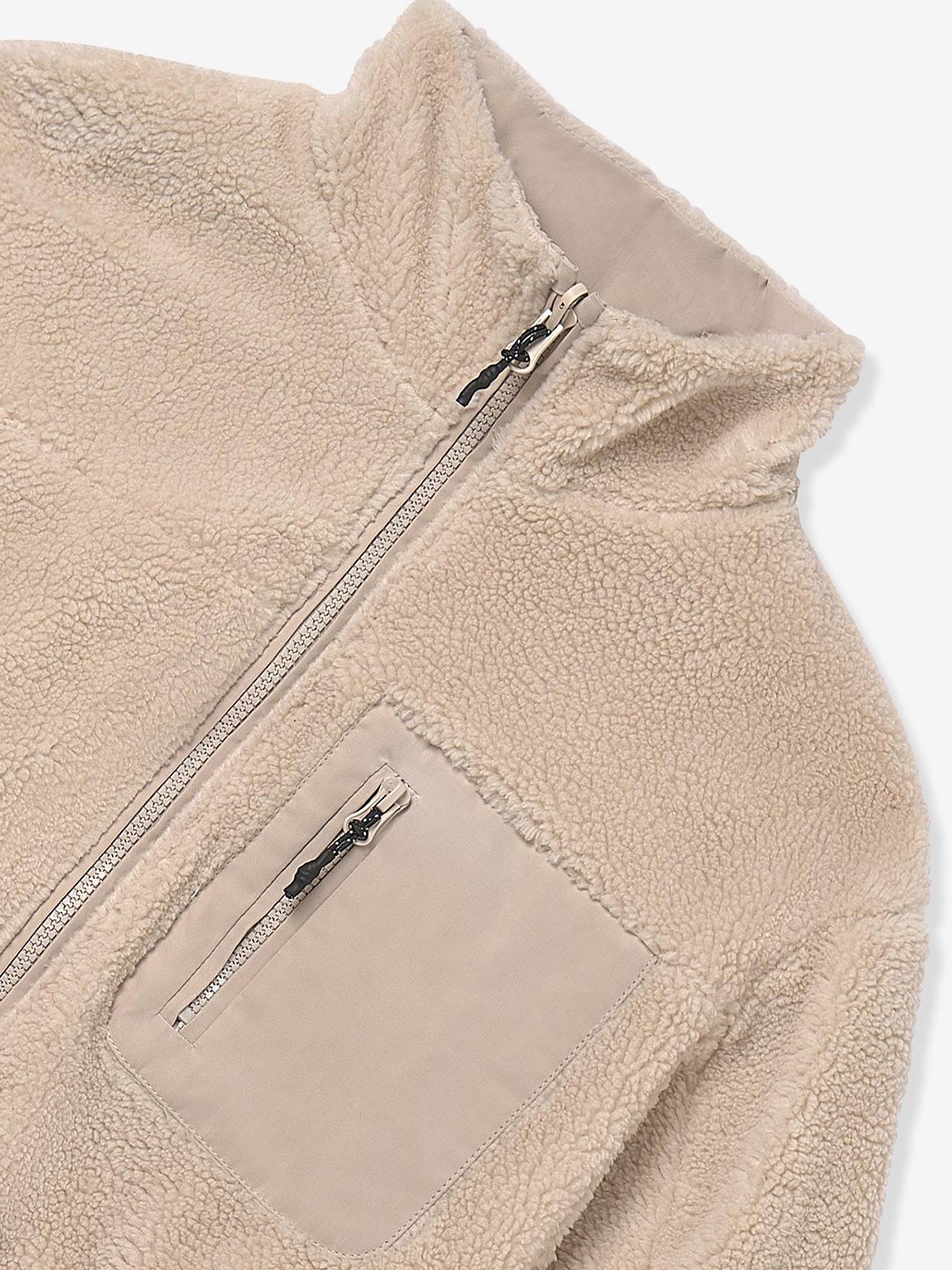 Thumbnail - Wendbare Mädchen Teddyfleece-Jacke Mayoral sandfarben