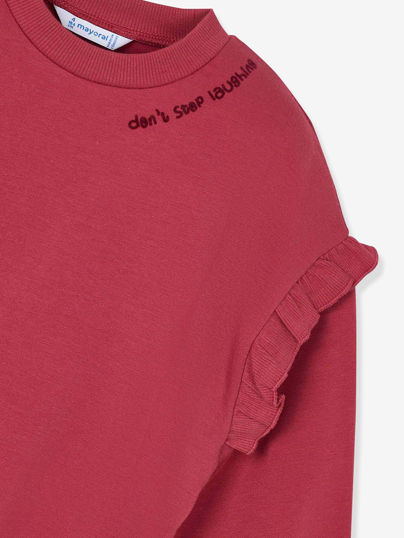 Thumbnail - Mädchen Sweatshirt mit Rüschen Mayoral