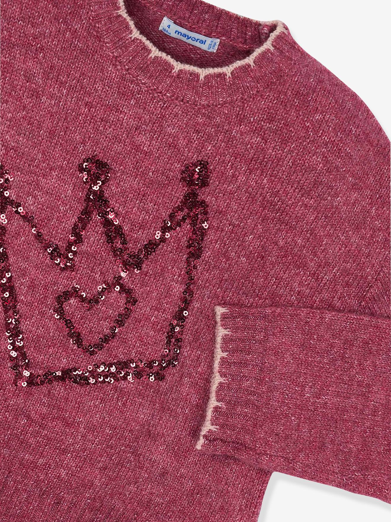 Thumbnail - Mädchen Strickpullover mit Krone Mayoral