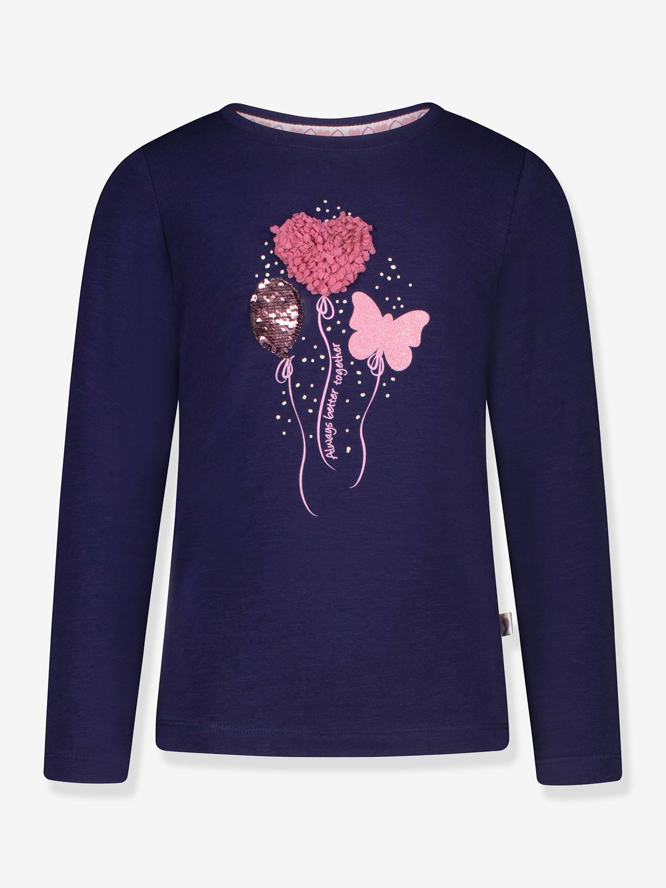 Thumbnail - Langarmshirt mit Ballon-Glitzer für Mädchen SALT AND PEPPER