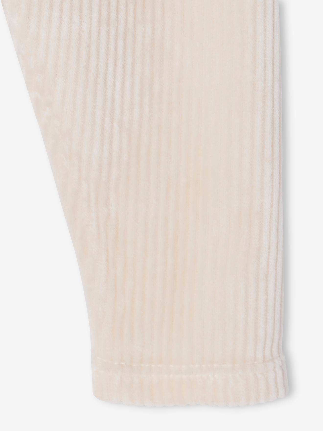 Thumbnail - Baby Leggings aus Feincord mit Dehnbund vanille