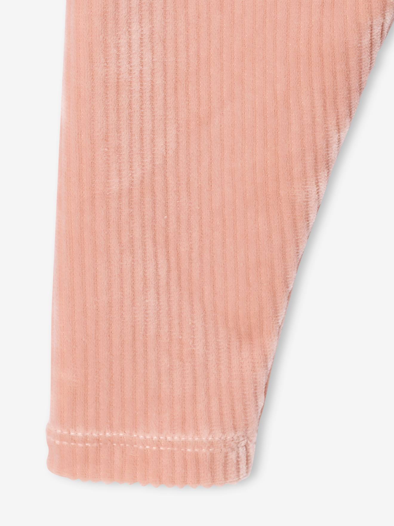 Thumbnail - Baby Leggings aus Feincord mit Dehnbund pudrig