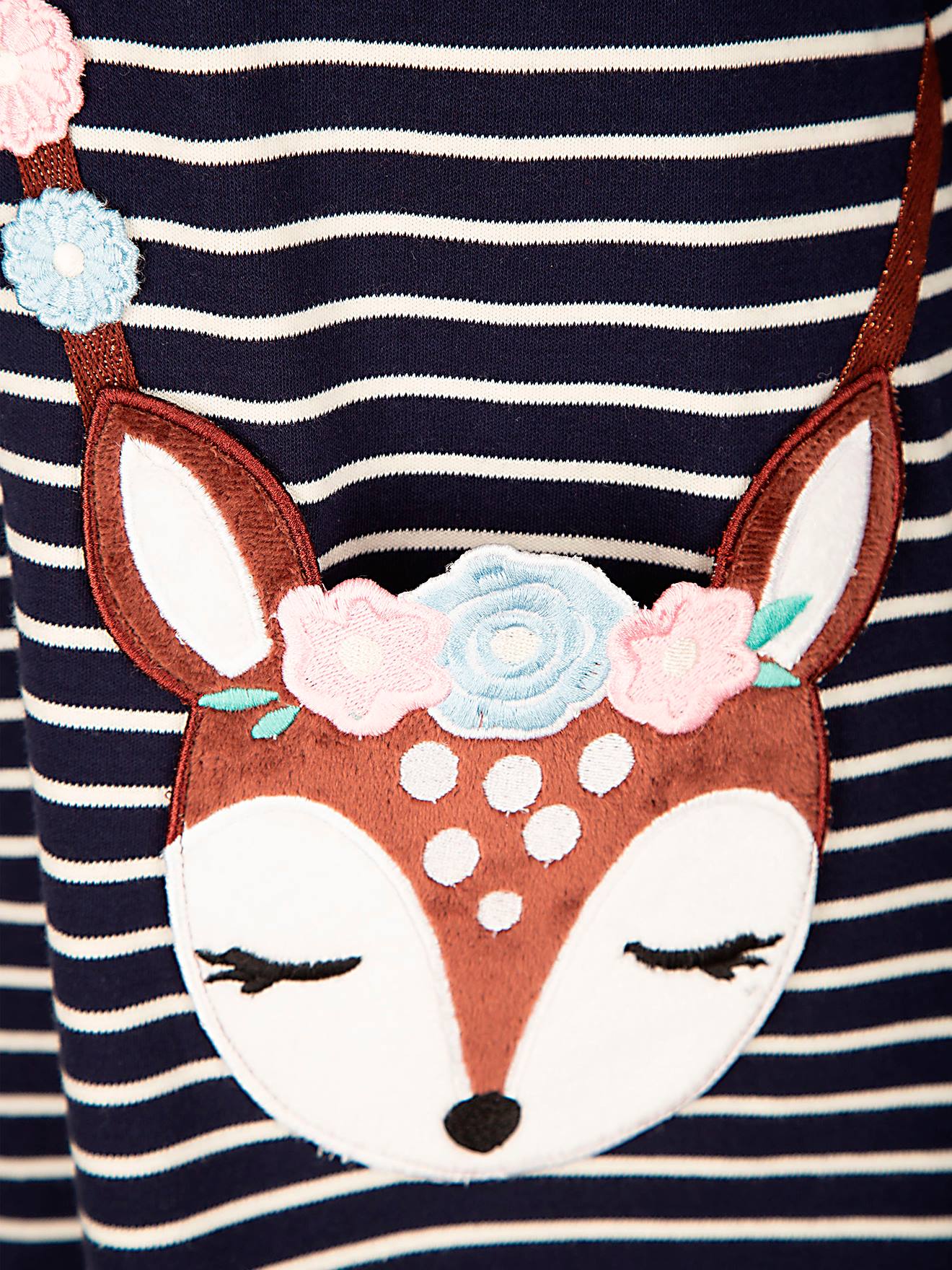 Thumbnail - Ringelkleid Langarm Happy Girls Mädchen mit Reh