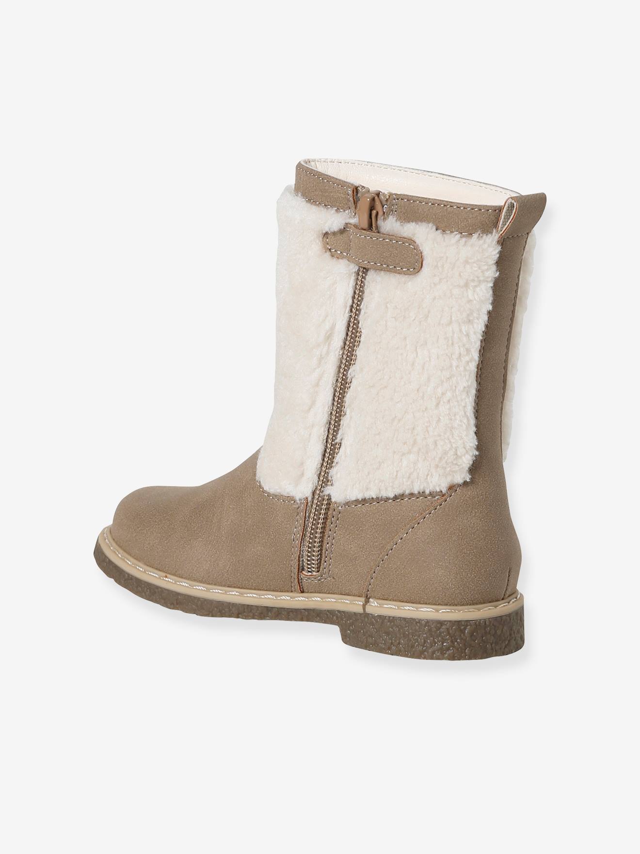 Thumbnail - Gefütterte Stiefel mit Teddyfleece-Schaft und Reißverschluss