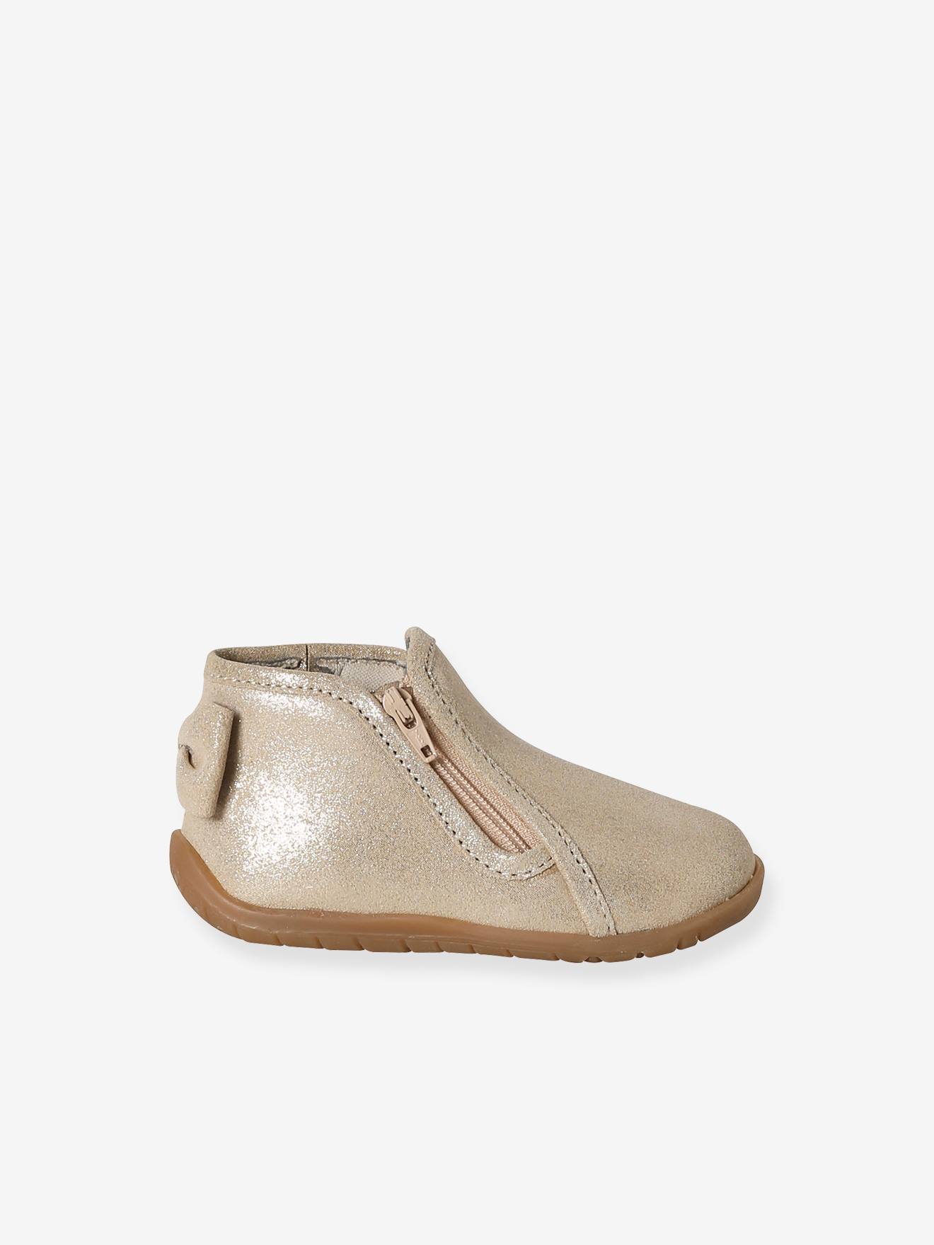 Thumbnail - Baby Stiefeletten aus weichem Leder mit Reißverschluss