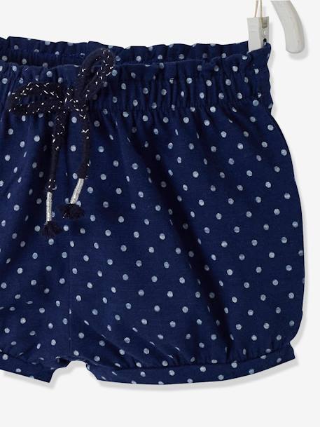 Jersey-Shorts für Baby Mädchen - königsblau bedruckt+senfgelb bedruckt+weiß/rot bedruckt - 3