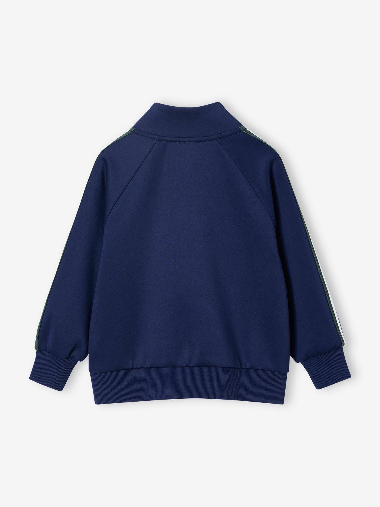 Thumbnail - Jungen Sweatshirt mit Stehkragen und Brustprint