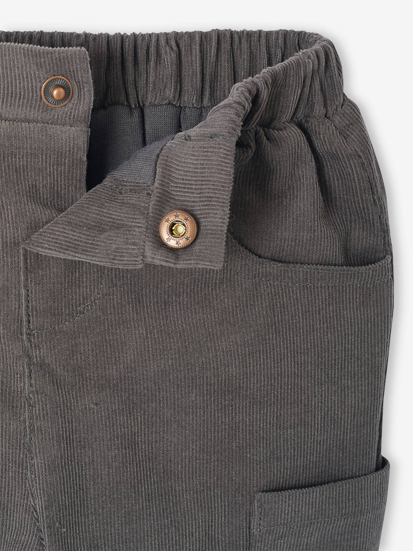 Thumbnail - Gefütterte Baby Cordhose im Cargo-Stil