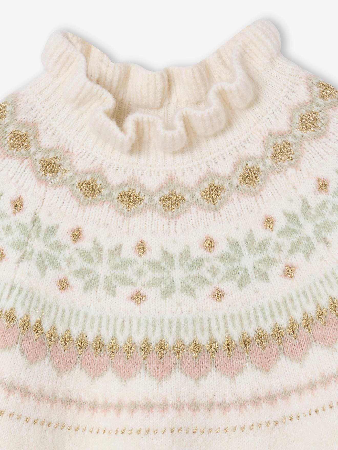 Thumbnail - Strickkleid mit Jacquardmuster Mädchen