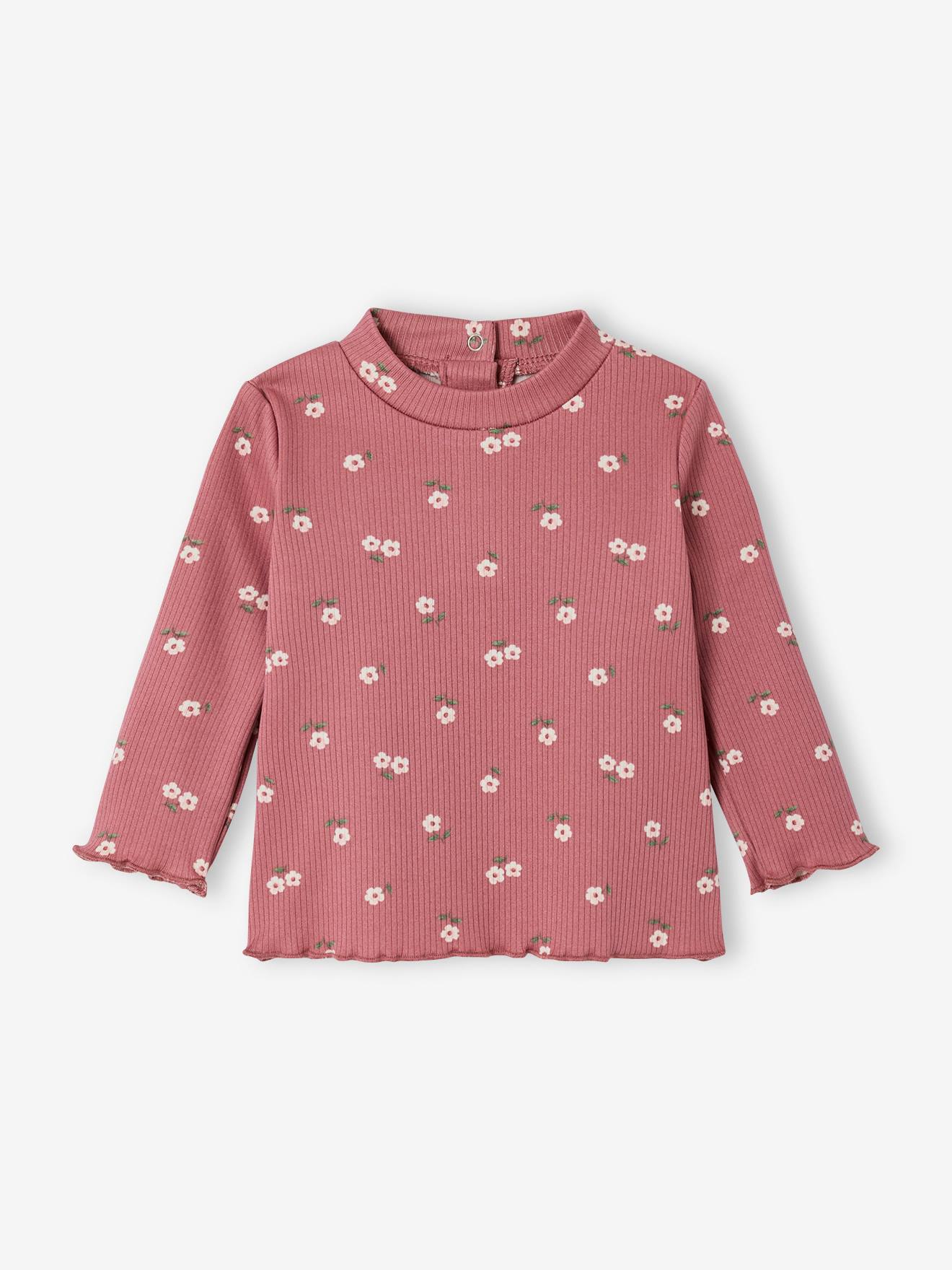 Baby Langarmshirt mit Blumenmuster