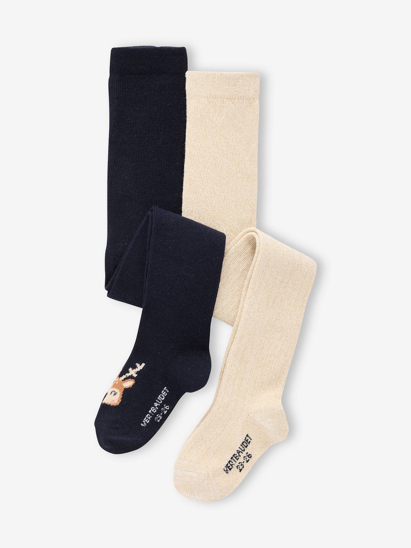 2er-Pack Weihnachts-Strumpfhosen Baby Mädchen