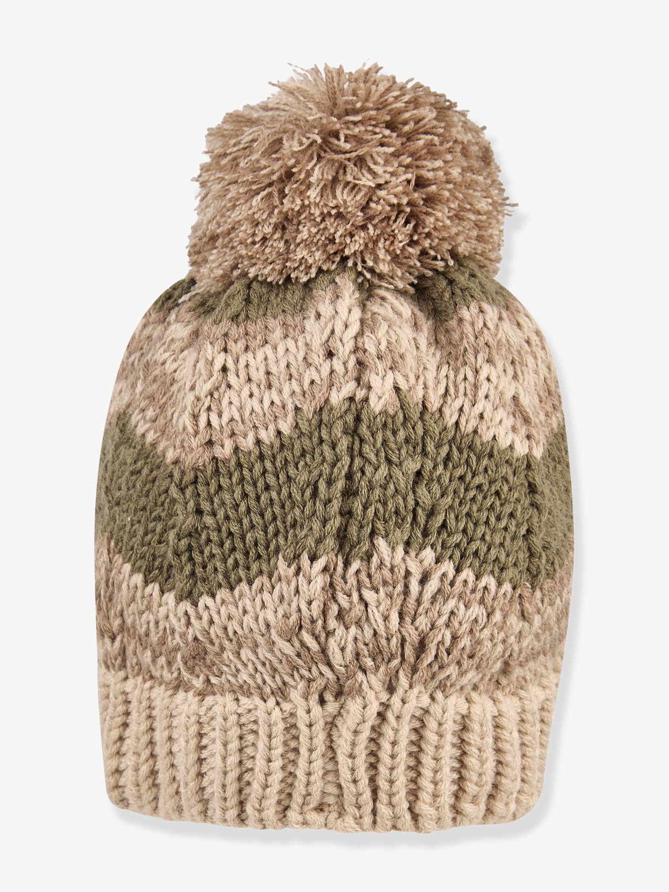 Thumbnail - Bommelmütze Melange aus Bio-Baumwolle Kinder Sterntaler  meliert