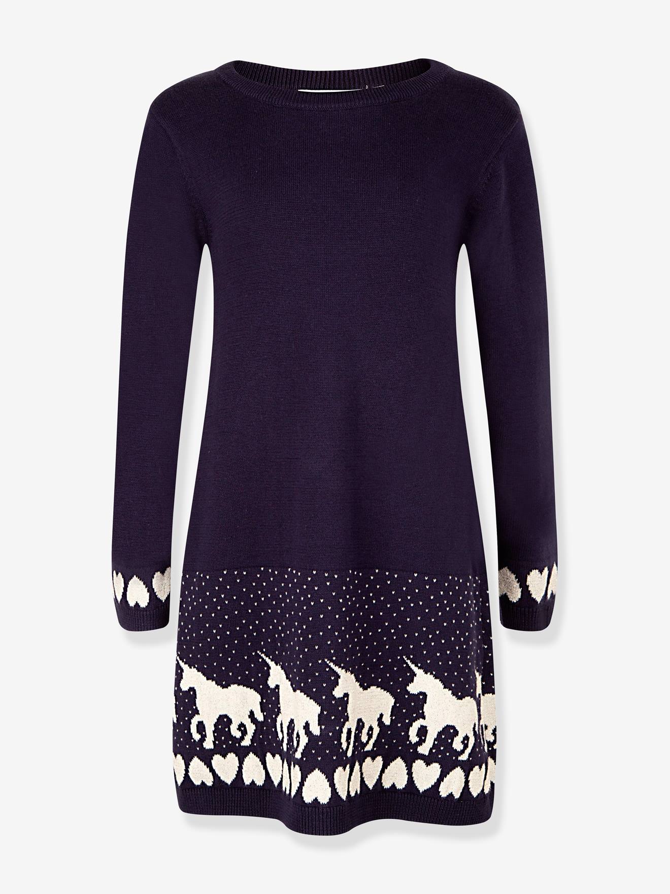 Strickkleid Einh&ouml;rner Happy Girls M&auml;dchen