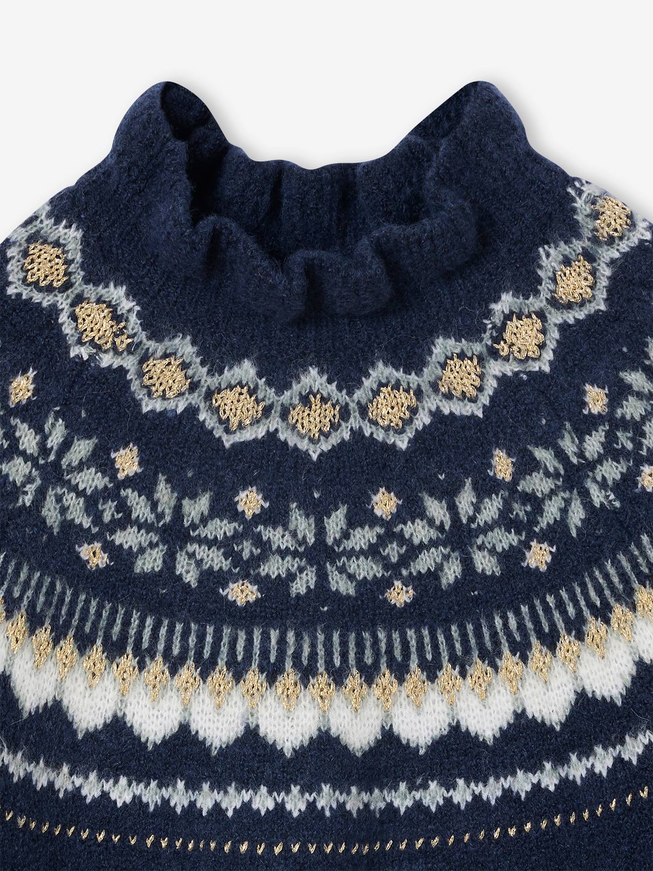 Thumbnail - Strickkleid mit Jacquardmuster Mädchen