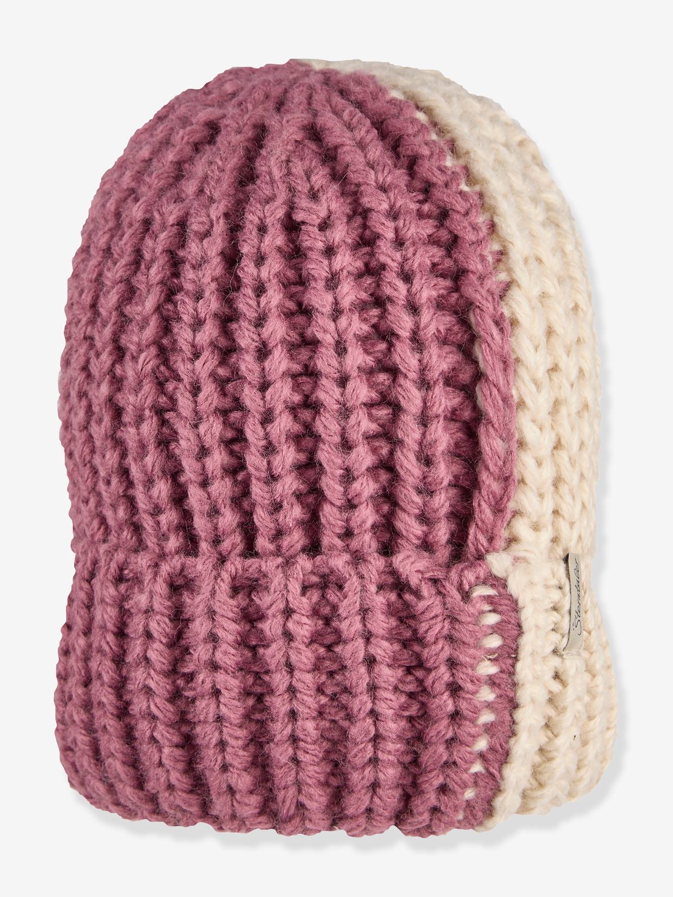 Thumbnail - Strickmütze zweifarbig Umschlag Kinder Sterntaler