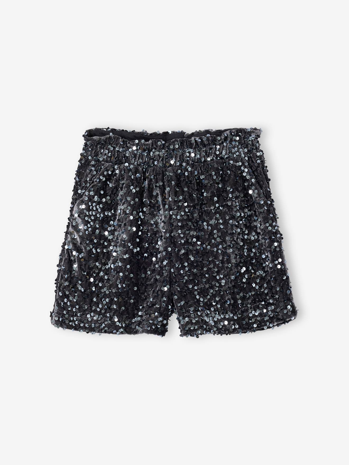 Festliche Mädchen-Shorts mit Pailletten