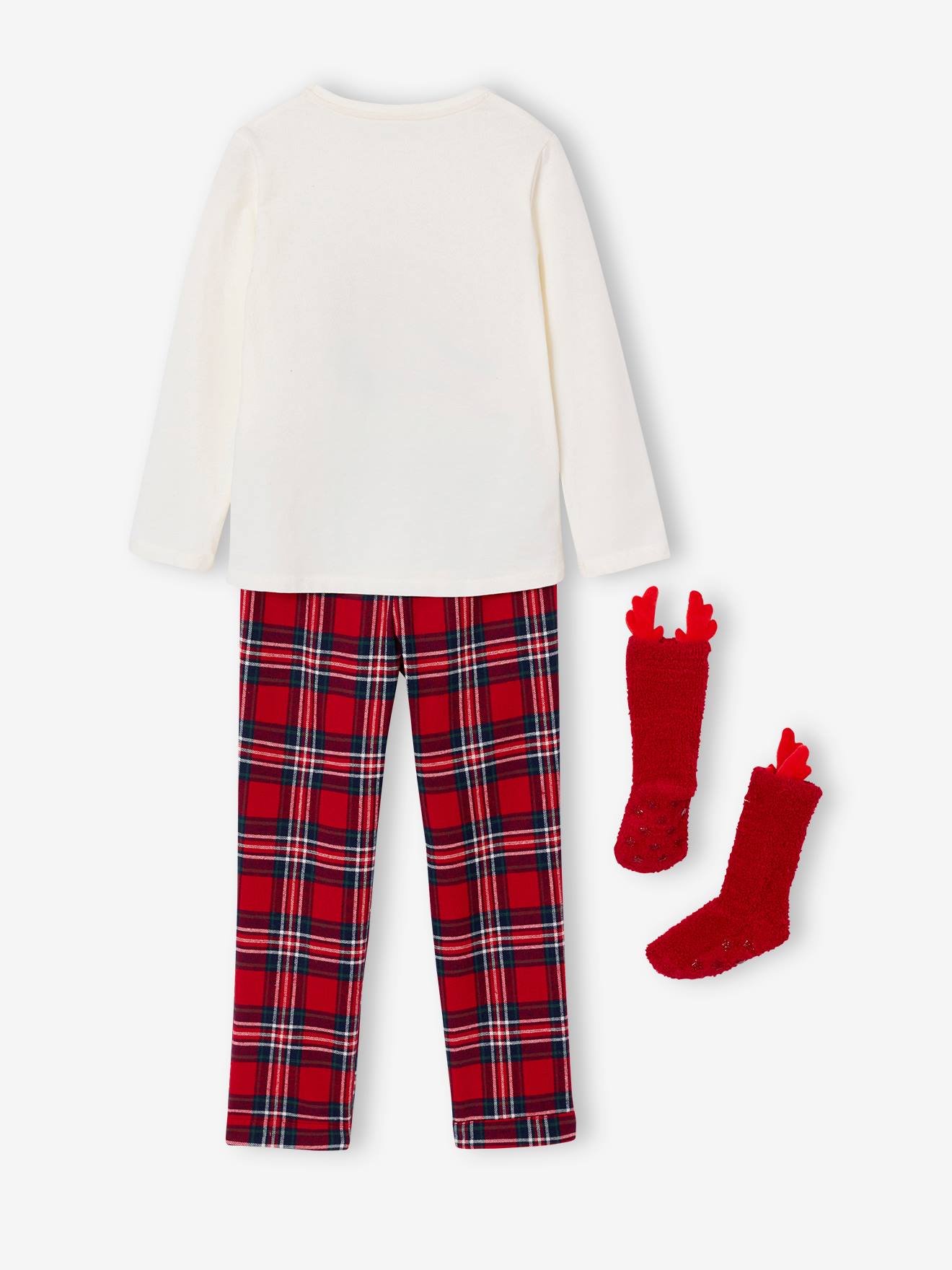 Thumbnail - Weihnachts-Set Schlafanzug und Socken Mädchen