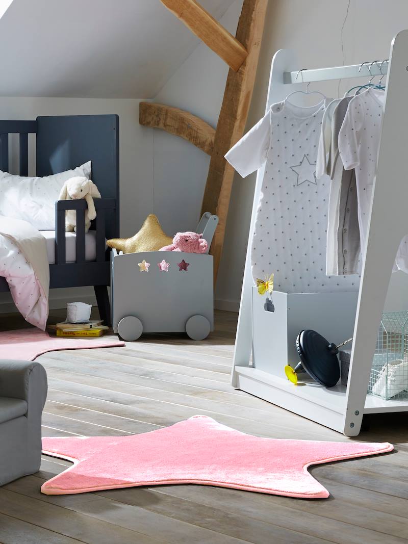 Vertbaudet Teppich in Sternform für Kinderzimmer in