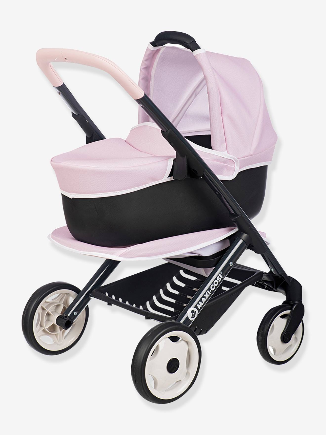Smoby Puppenkinderwagen, 3-in-1-Kombi-Kinderwagen Maxi Cosi SMOBY in  hellrosa