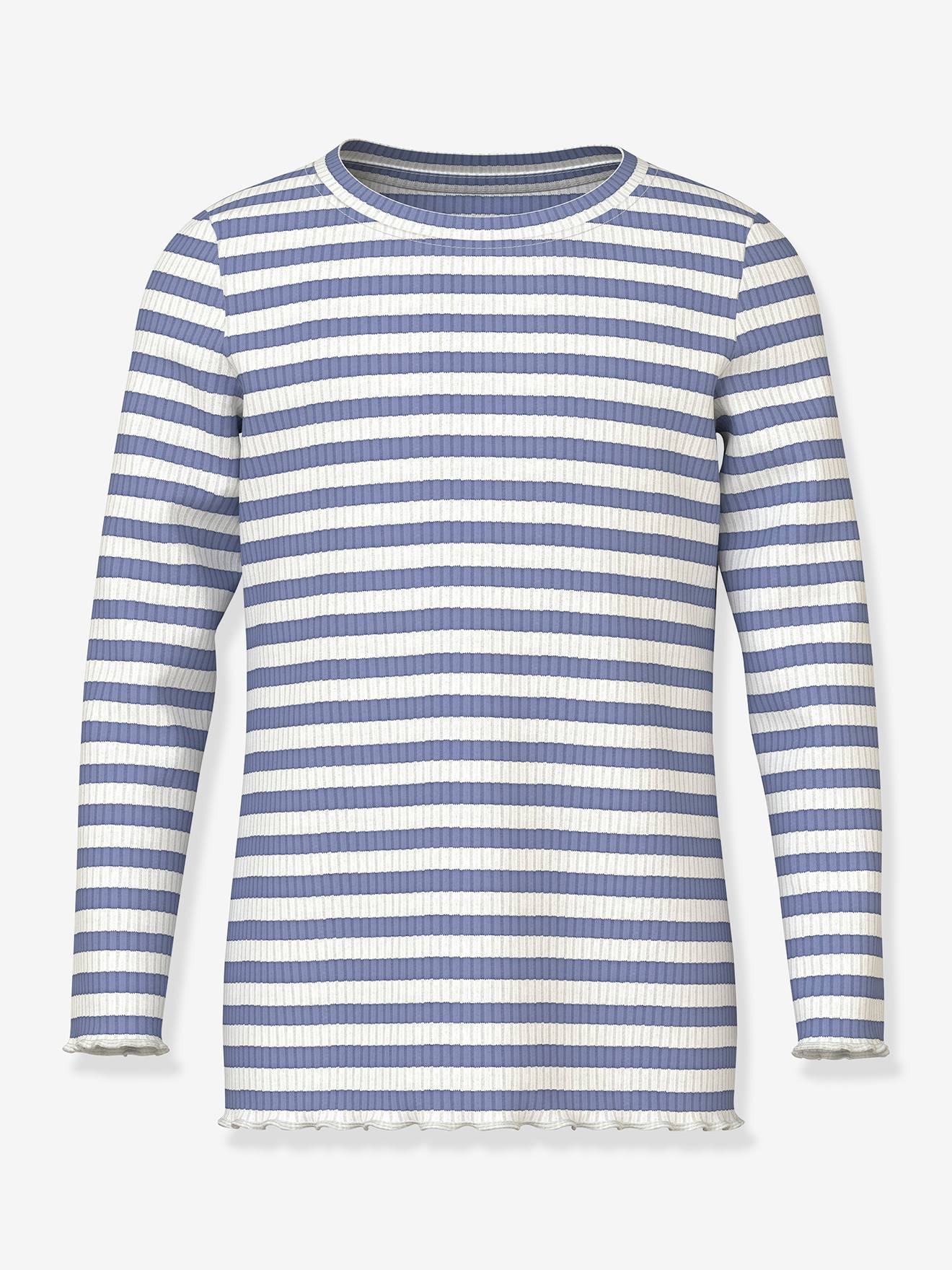 Langarmshirt NMFVEMMA Mädchen NAME IT eisblau Gr. 98/104