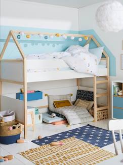 Kinderzimmer-Kindermöbel-Babybetten & Kinderbetten-Kinder Hochbett in Hausform CABANE