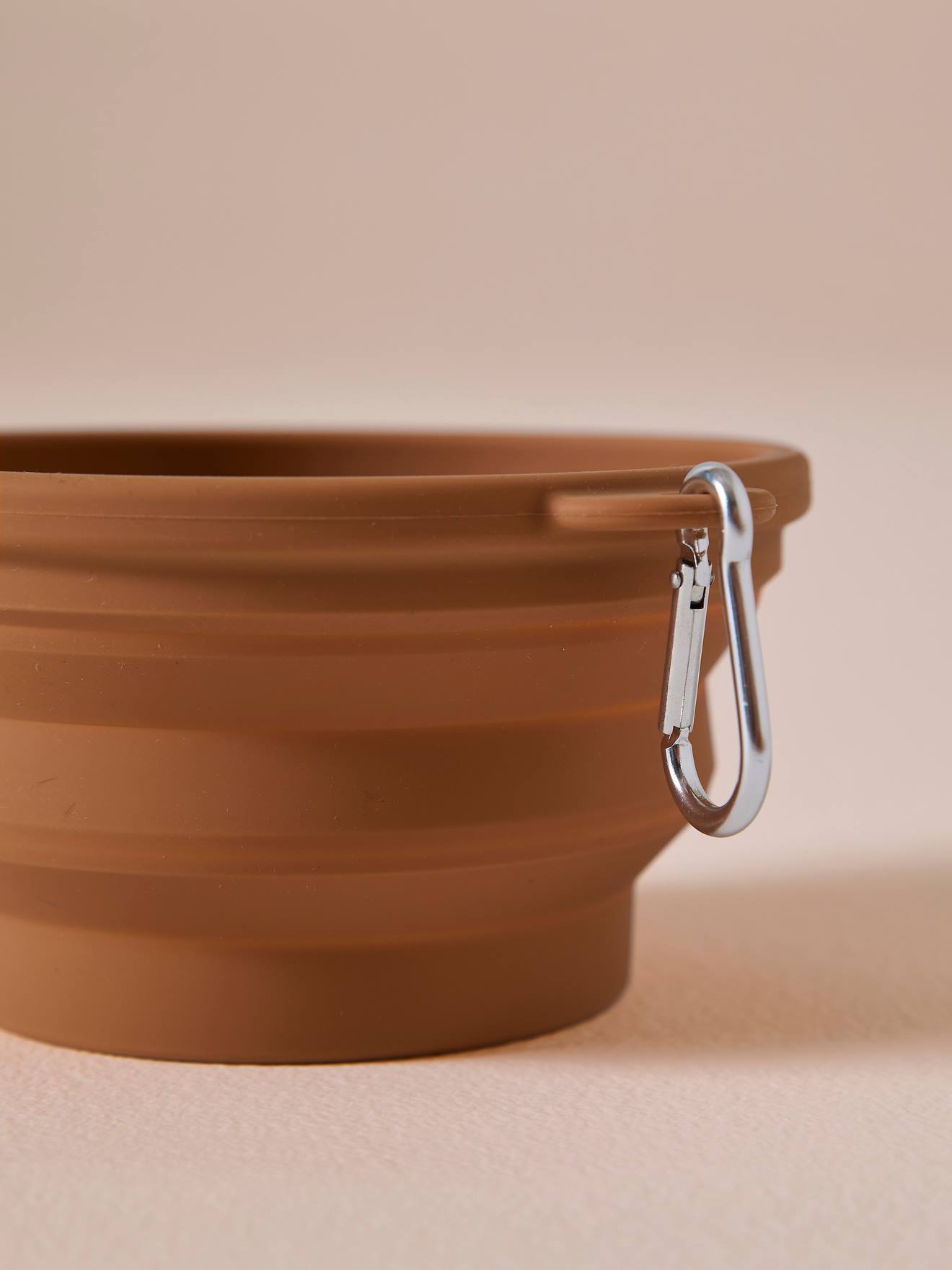 Thumbnail - Faltbarer Silikon-Futternapf für Hunde und Katzen camel