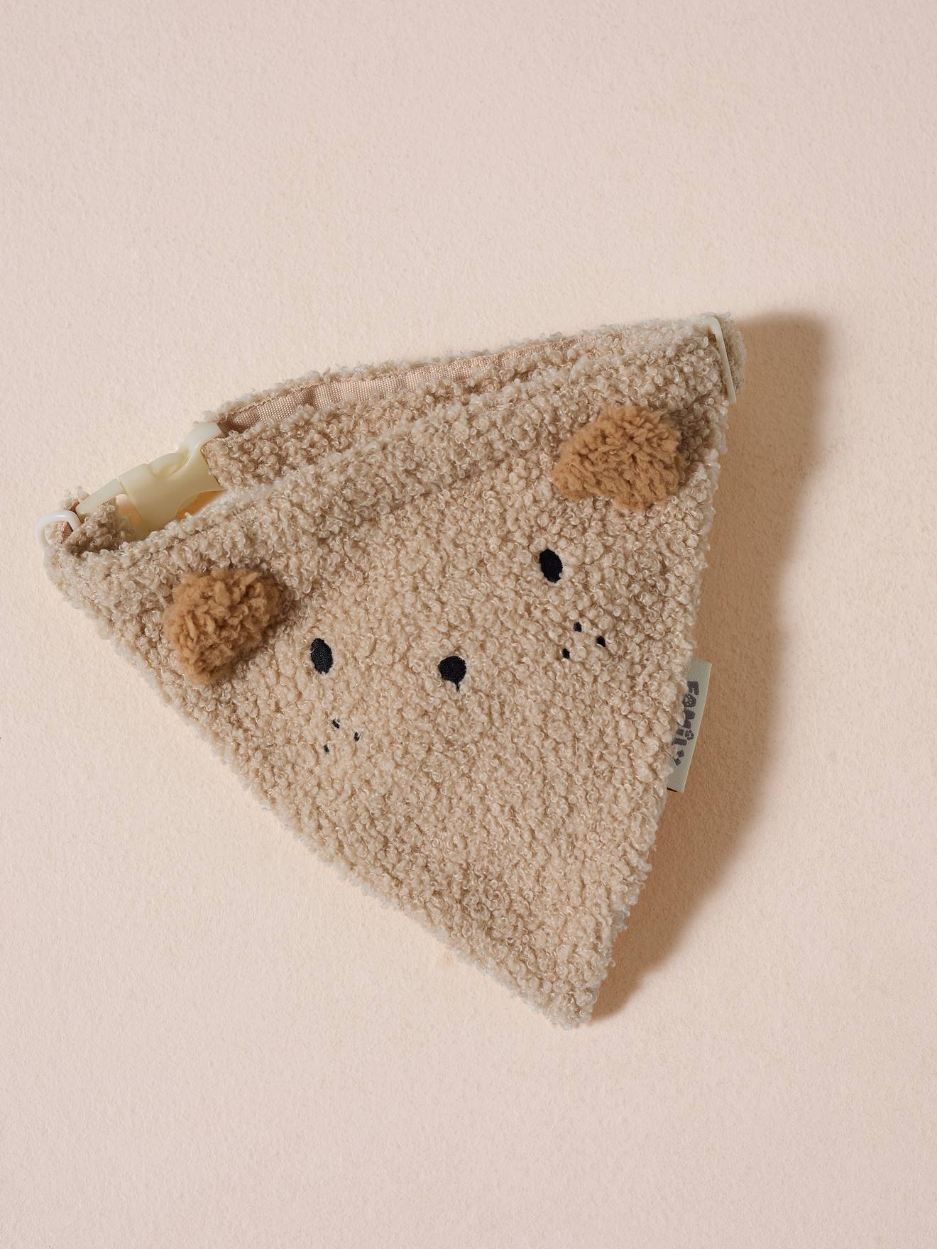 Thumbnail - Hundehalsband mit integriertem Bandana mit Leo-Muster