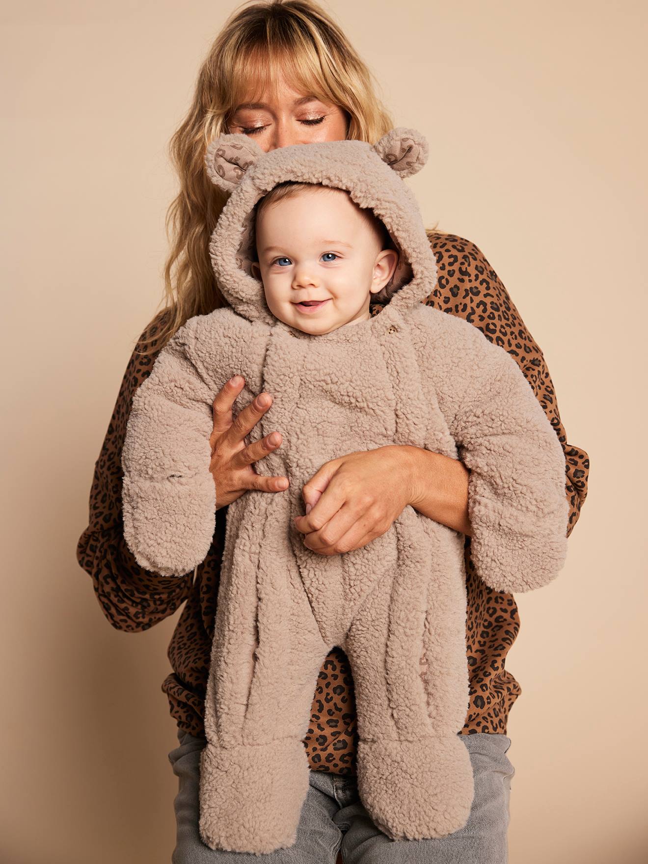 Baby Overall mit Teddyfleece Mama-Tochter-Capsule