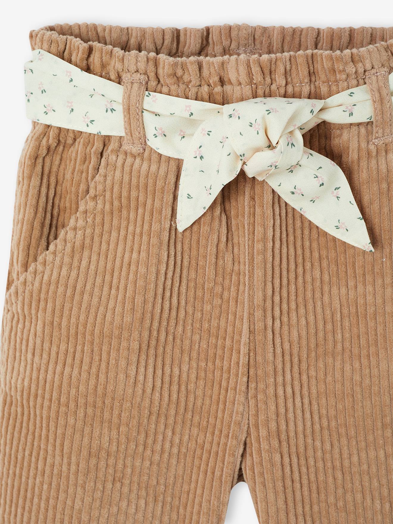 Thumbnail - Weite Baby Cordhose mit Bindegürtel